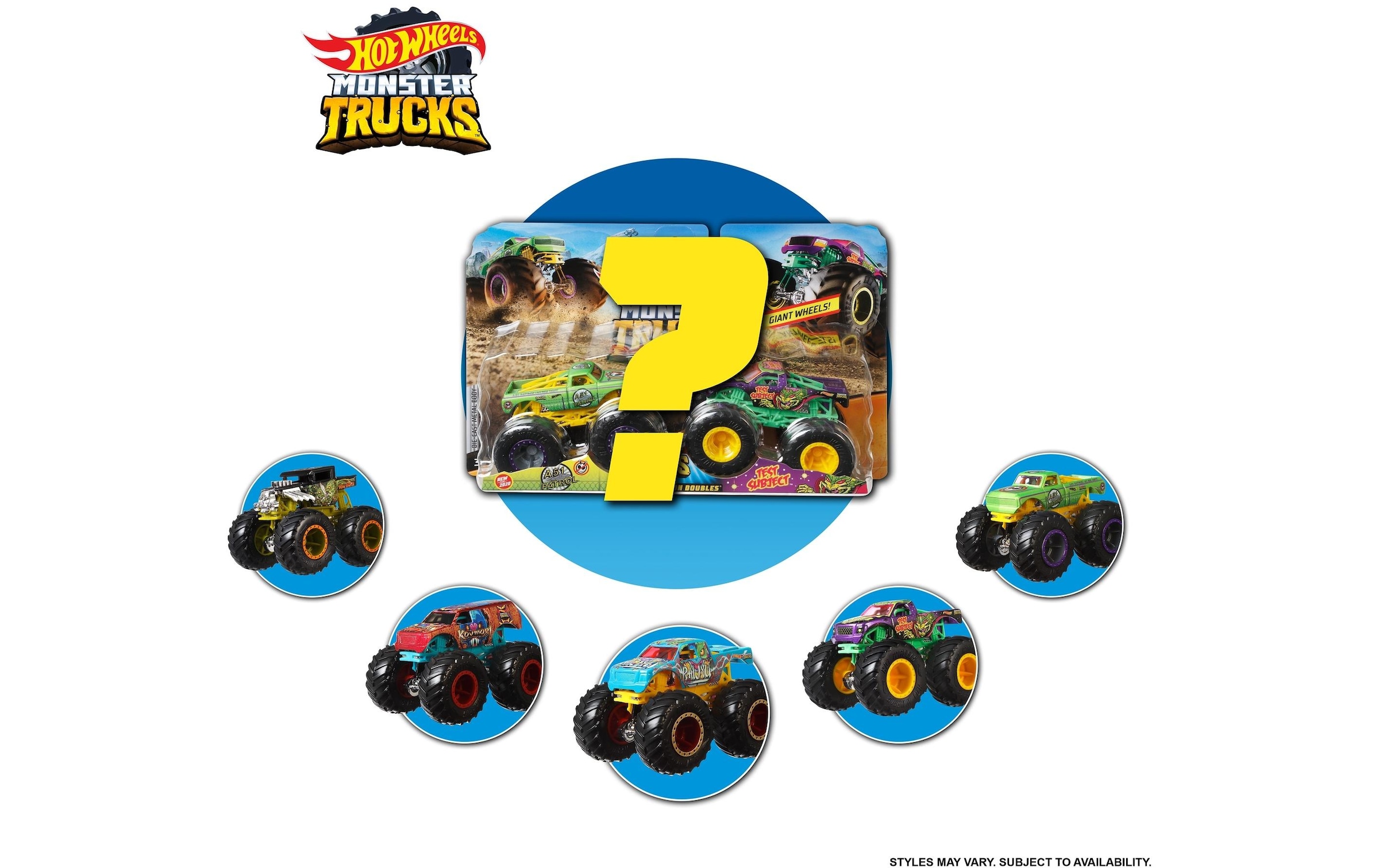 Hot Wheels Spielzeug-Auto »Monster Trucks Die-Cast 2er-Pack«
