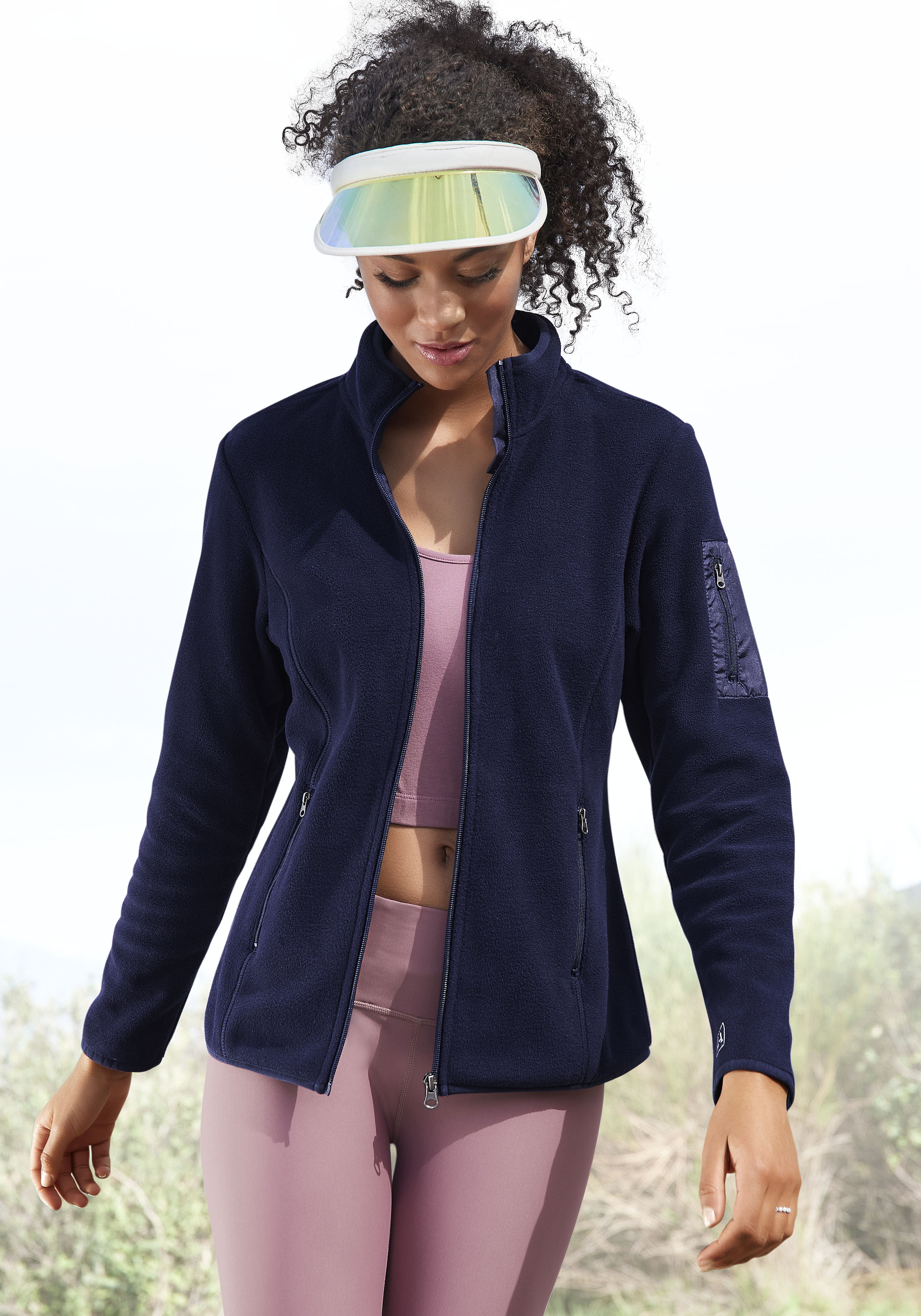 Fleecejacke, mit seitlichen Taschen, Trekkingjacke