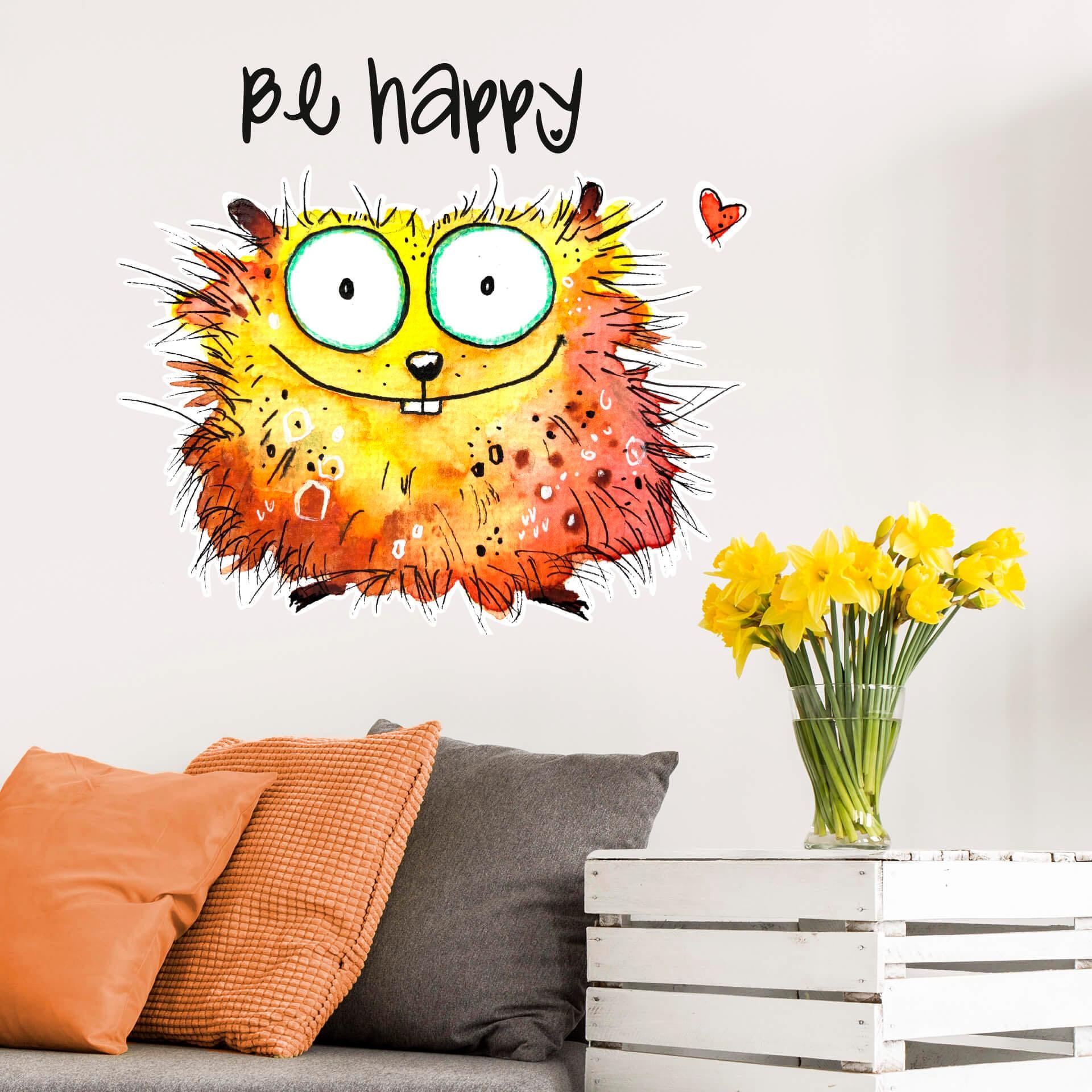 Wandtattoo online Wall-Art bestellen »Happy | Hamster« Jelmoli-Versand