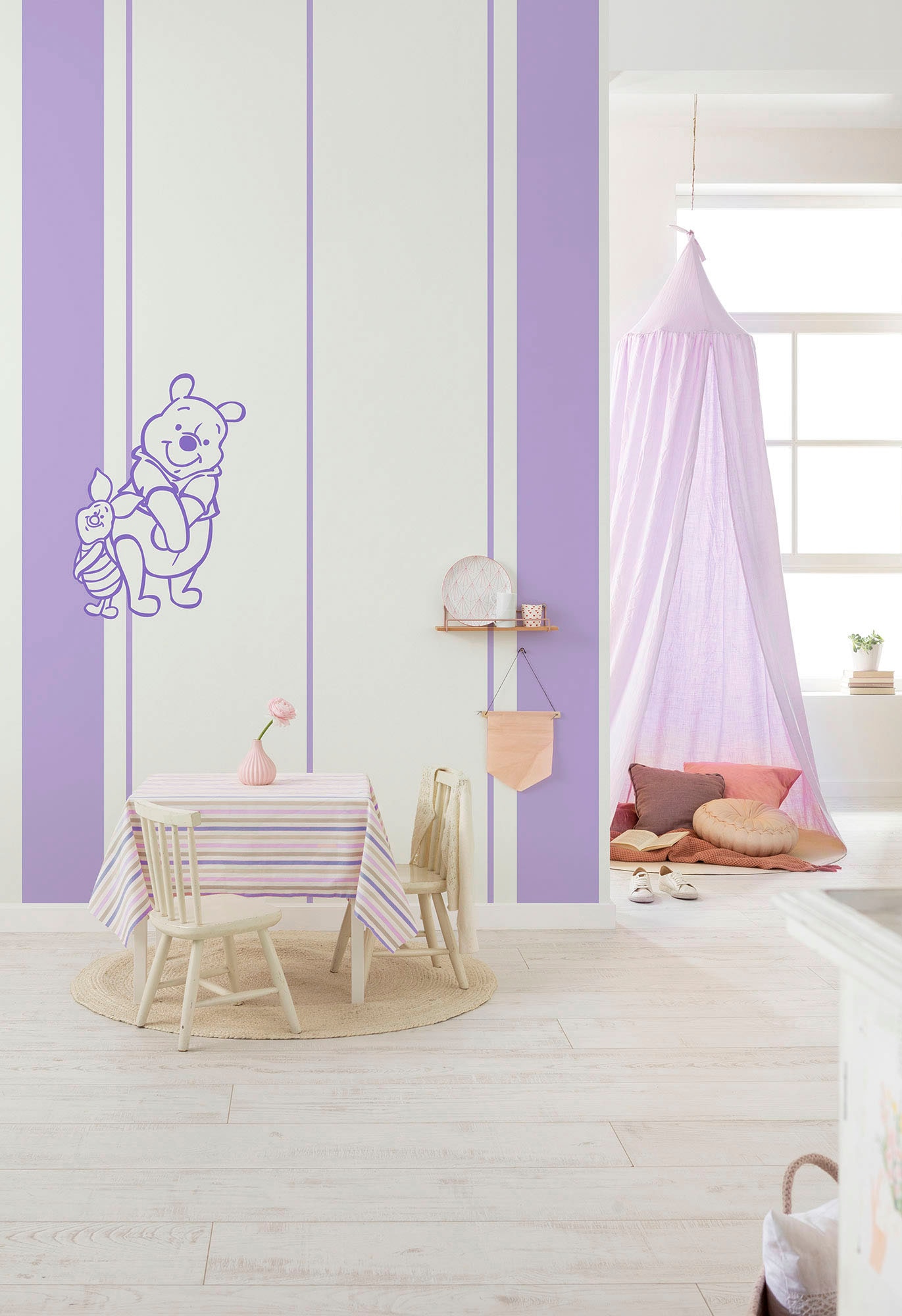 Komar Vliestapete »Digitaldruck Vlies - Winnie the Pooh Gentle - Grösse 200 x 250 cm«, bedruckt, Kinderzimmer
