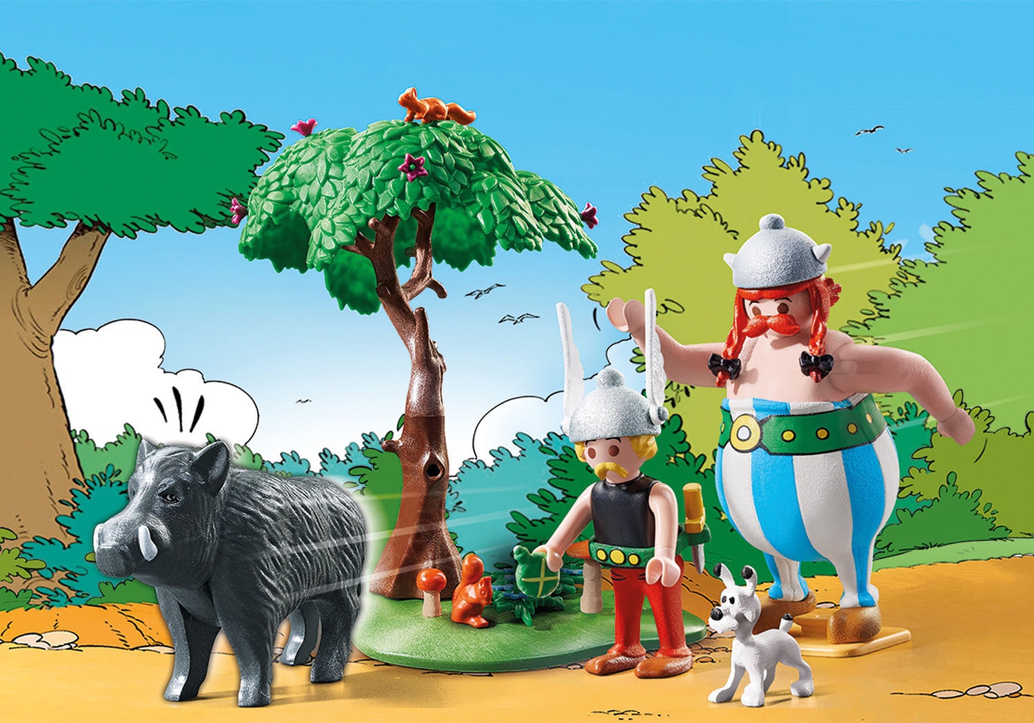 Playmobil® Konstruktions-Spielset »Wildschweinjagd (71160), Asterix«, (52 St.), Made in Europe