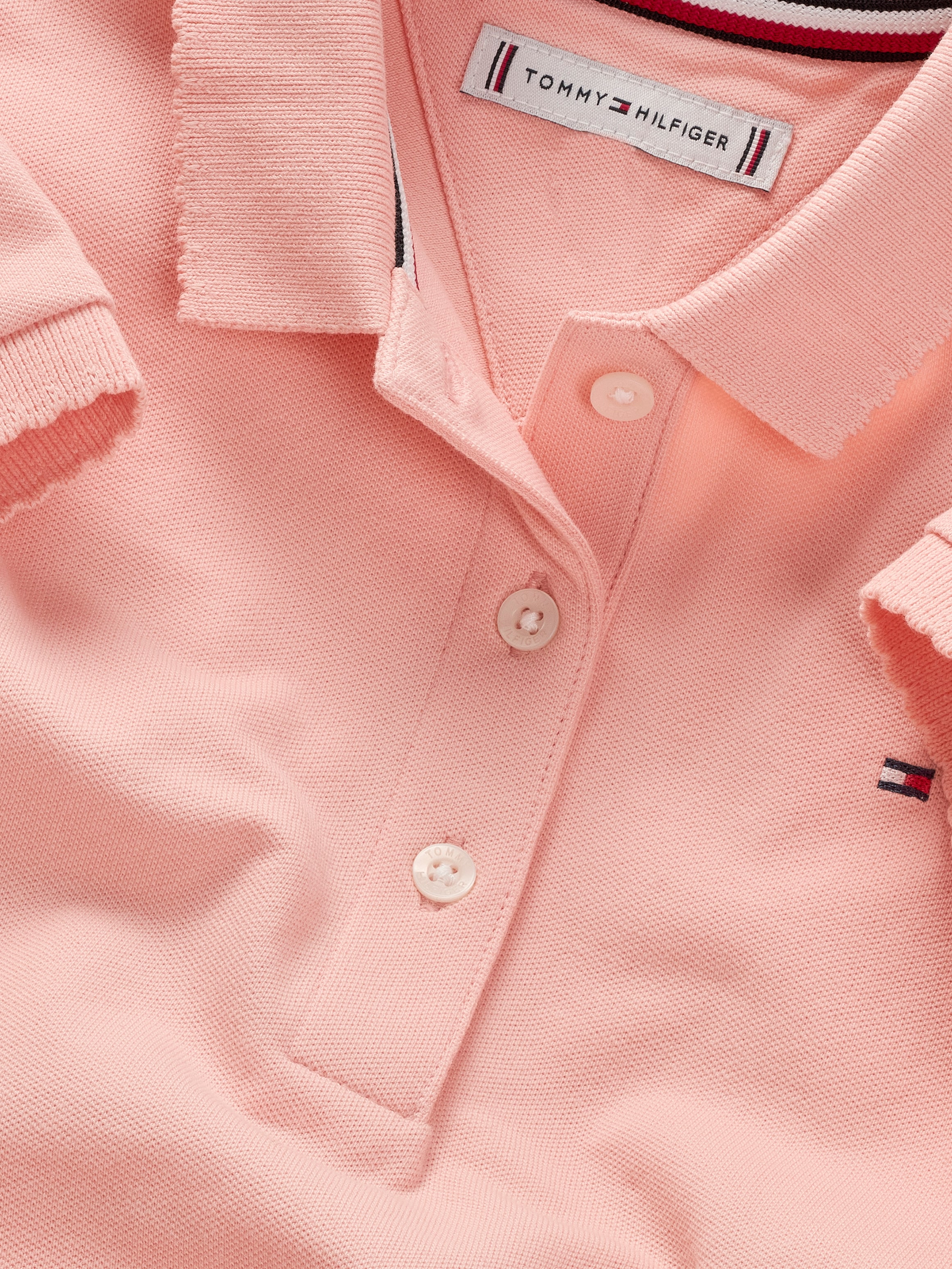 Tommy Hilfiger Polokleid »ESSENTIAL POLO DRESS«, in Knielänge, mit Logostickerei