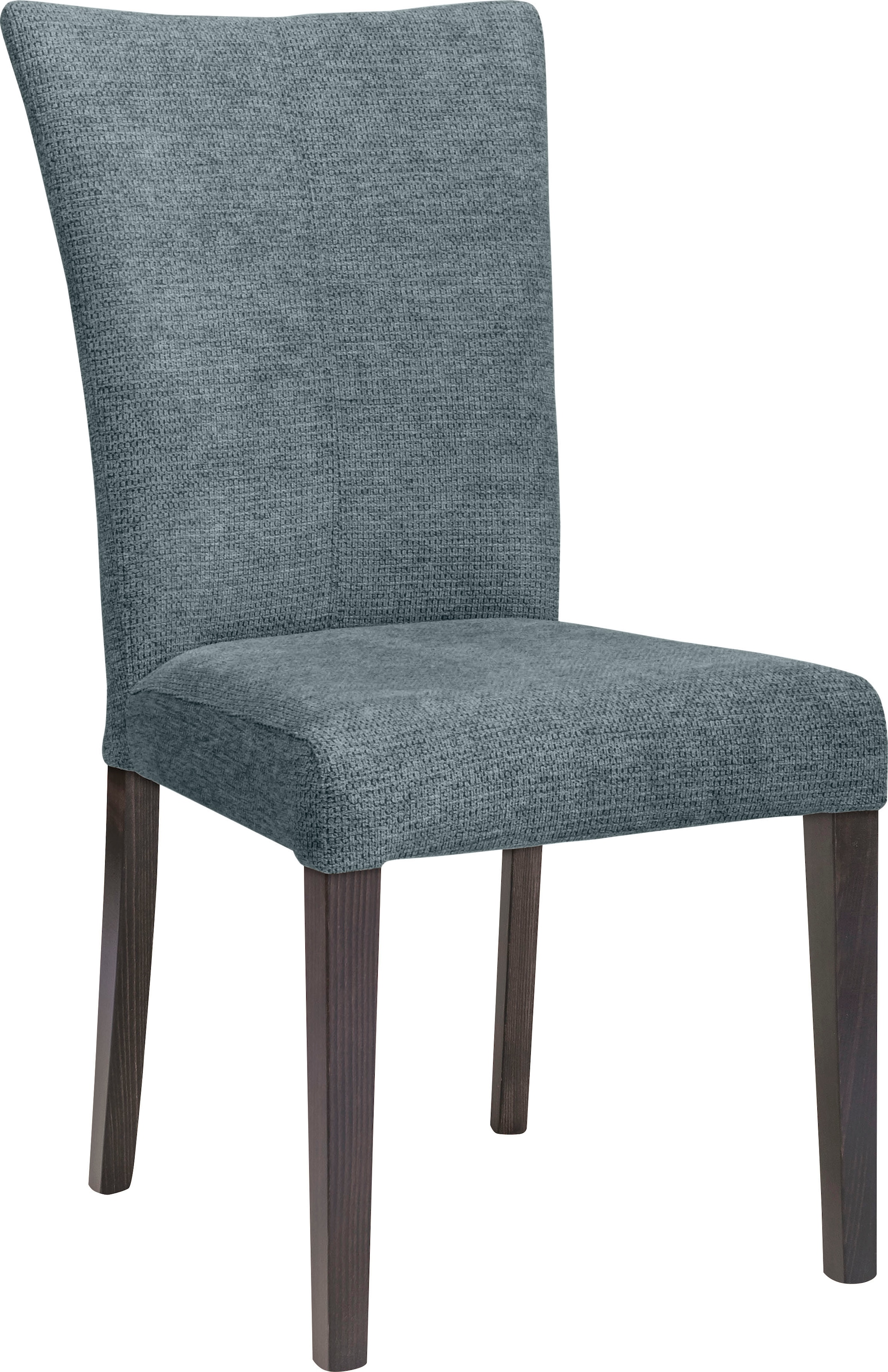 Home affaire 4-Fussstuhl »Aspen«, (Set), 2 St., Softstruktur, Beine aus massiver Buche, wengefarben lackiert