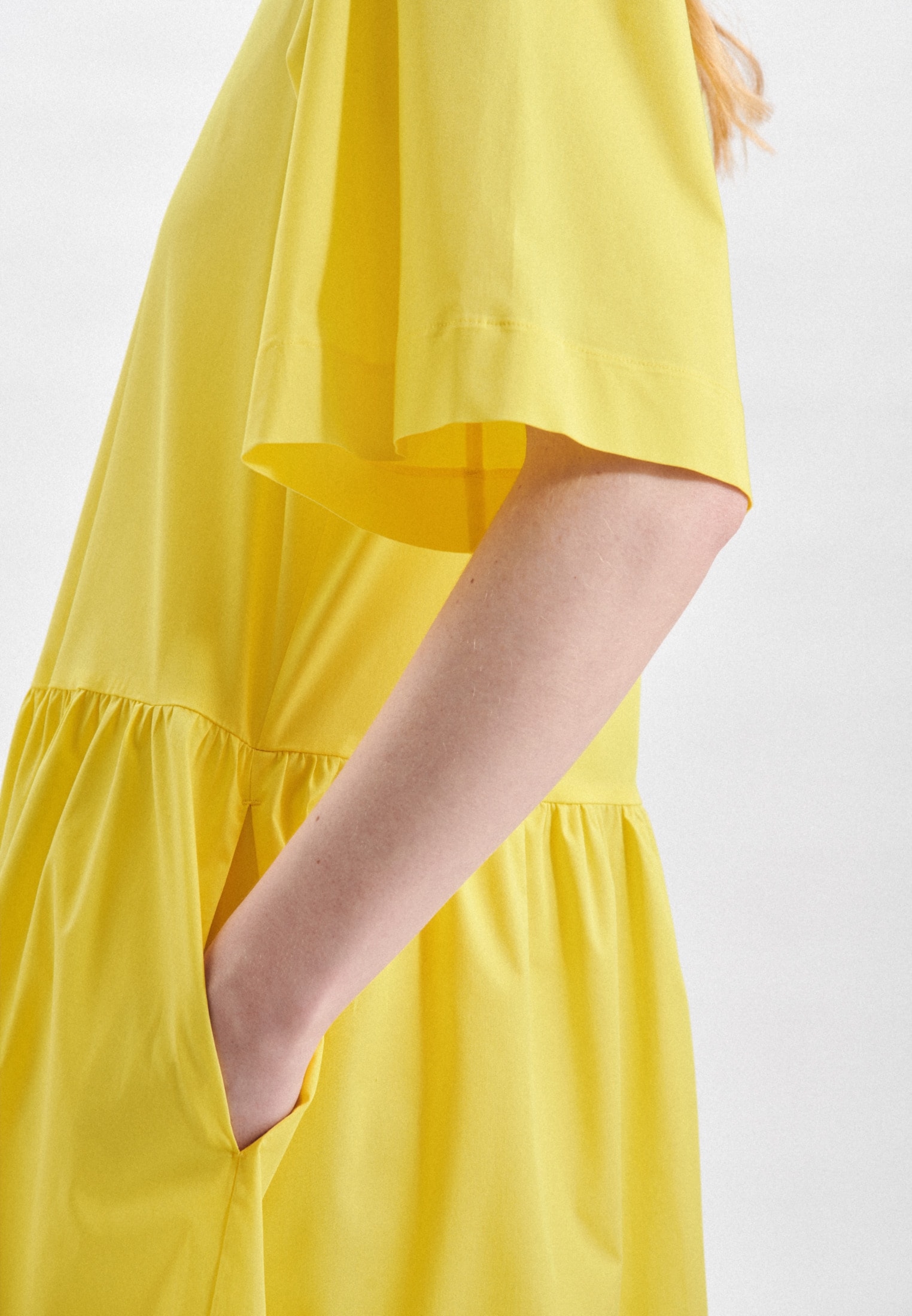 bei Kurzarm Rundhals Uni Rose«, seidensticker Schweiz bestellen Sommerkleid Jelmoli-Versand »Schwarze online