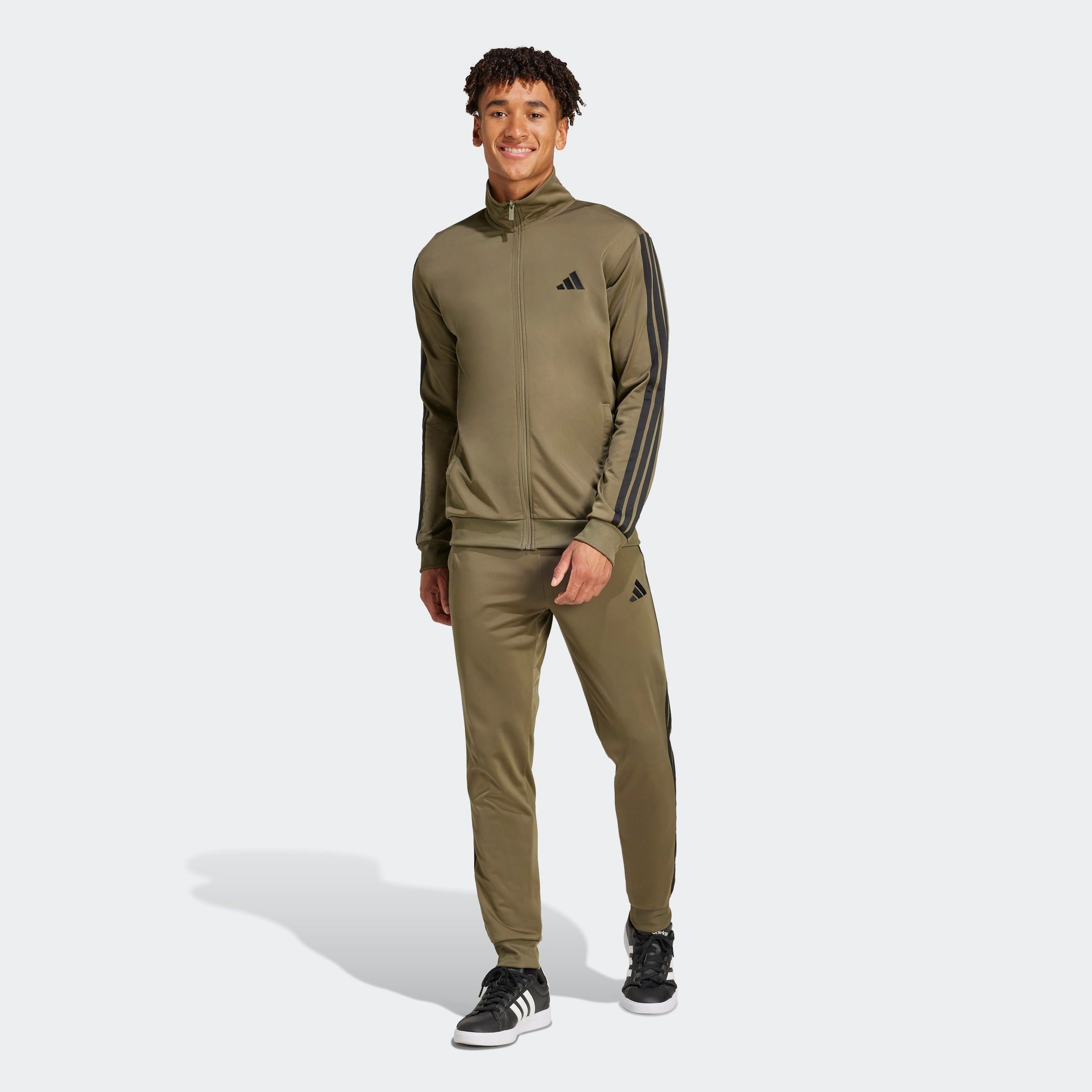 adidas Sportswear Trainingsanzug »M 3S TR TT TS«, (2 tlg.), Basic 3-Streifen Trikot
