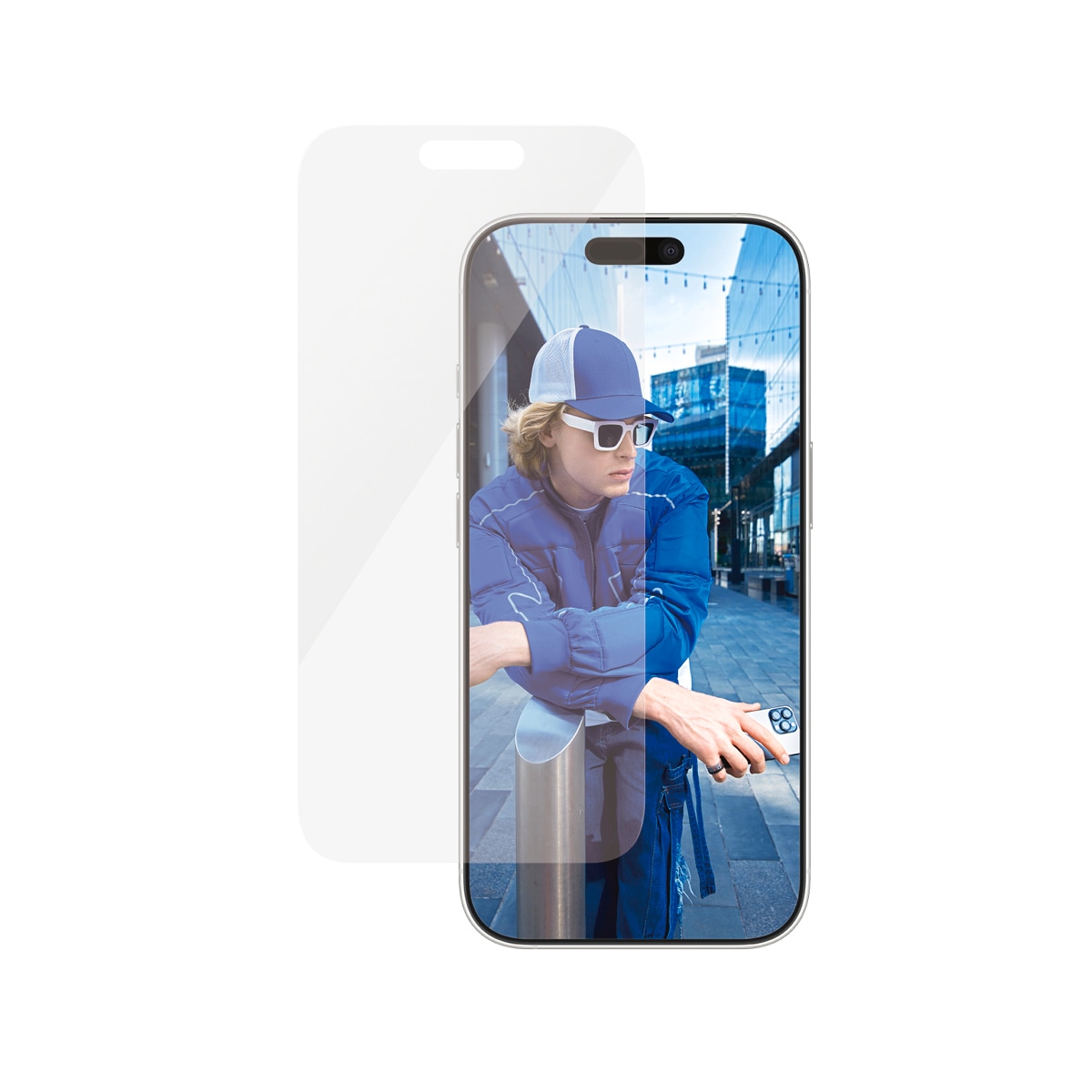 PanzerGlass Displayschutzglas »Classic Fit Screen Protection«, für Apple iPhone 16 Pro, Displayschutzfolie, Schutzfolie, Bildschirmschutz, kratz- & stossfest