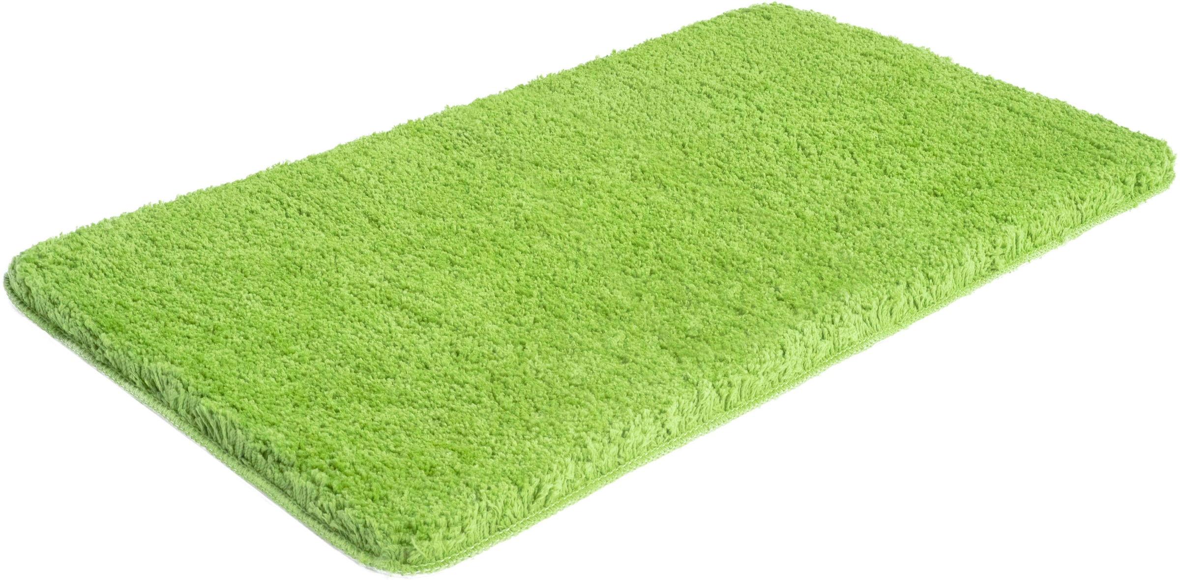 my home Badematte »Sanremo, Badvorleger, Badezimmer Teppich, sehr weich«, rutschhemmend beschichtet, fussbodenheizungsgeeignet-schnell trocknend, Badteppich, unifarben, rechteckig, rund & als 3-tlg. Set erhältlich
