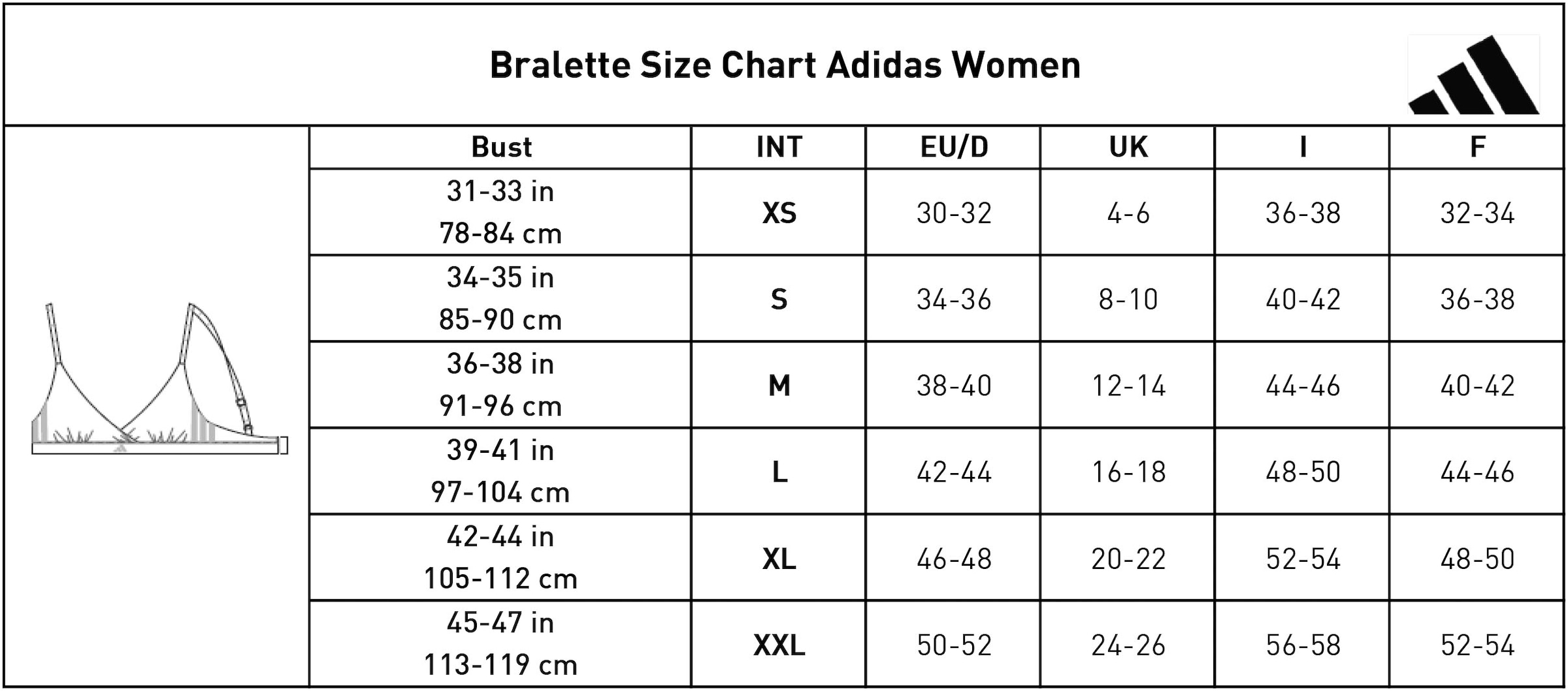 adidas Sportswear Bustier »Sport Active Micro Body Fit«, mit dezentem Logo-Aufdruck
