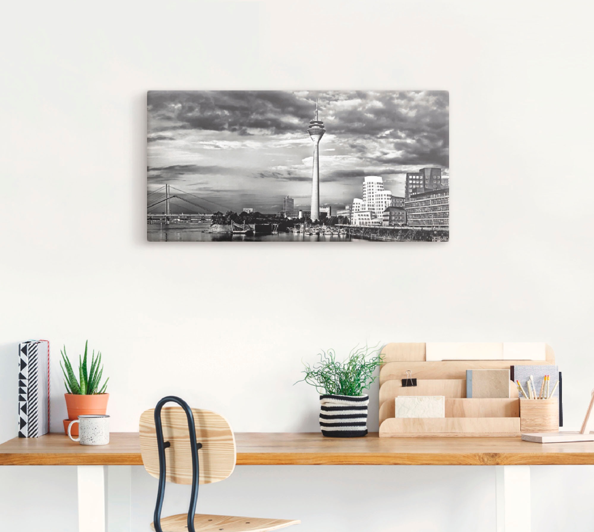 oder Wandaufkleber Leinwandbild, (1 kaufen online Skyline Wandbild als Jelmoli-Versand Poster St.), in | Deutschland, 10«, versch. Grössen Artland »Düsseldorf Collage