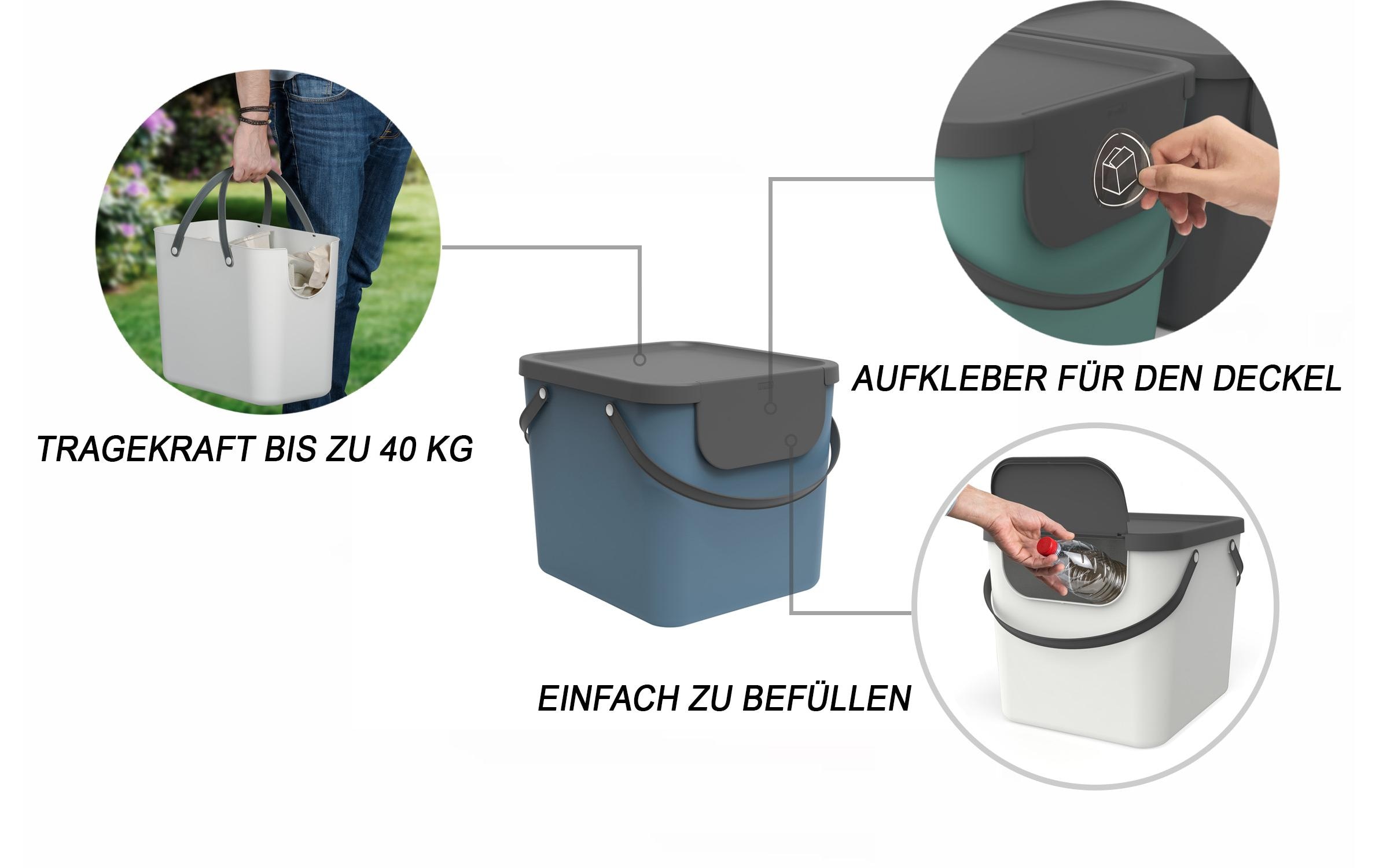 ROTHO Mülltrennsystem »40L Albula«, 1 Behälter