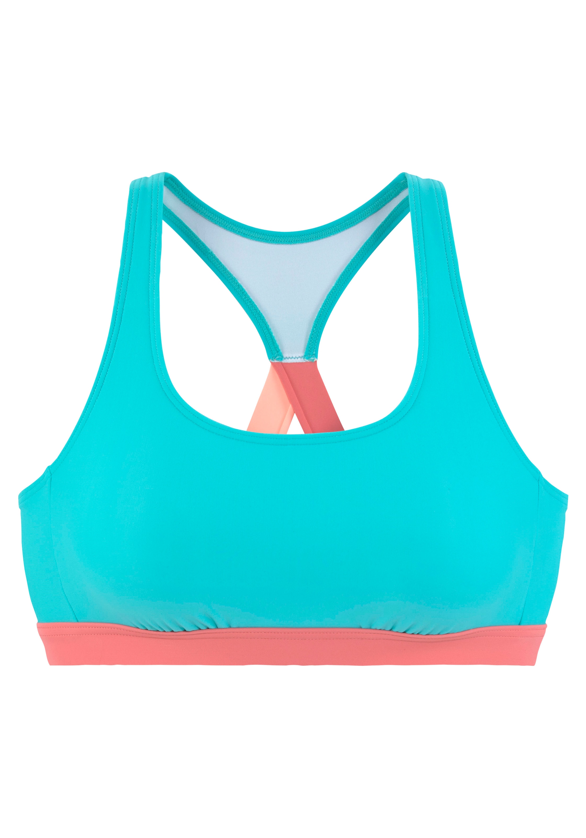 LASCANA ACTIVE Bustier-Bikini-Top »Janni«, mit kontrastfarbenen Details