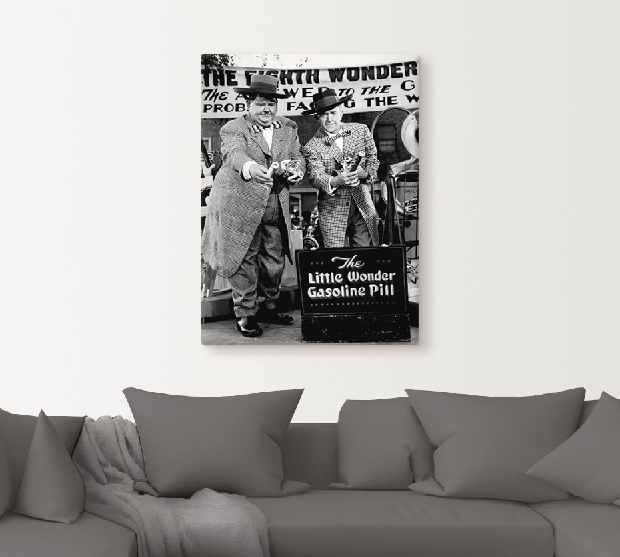 Artland Wandbild »Dick und Doof und die Wunderpille, 1943«, Stars, (1 St.), als Leinwandbild, Poster, Wandaufkleber in verschied. Grössen