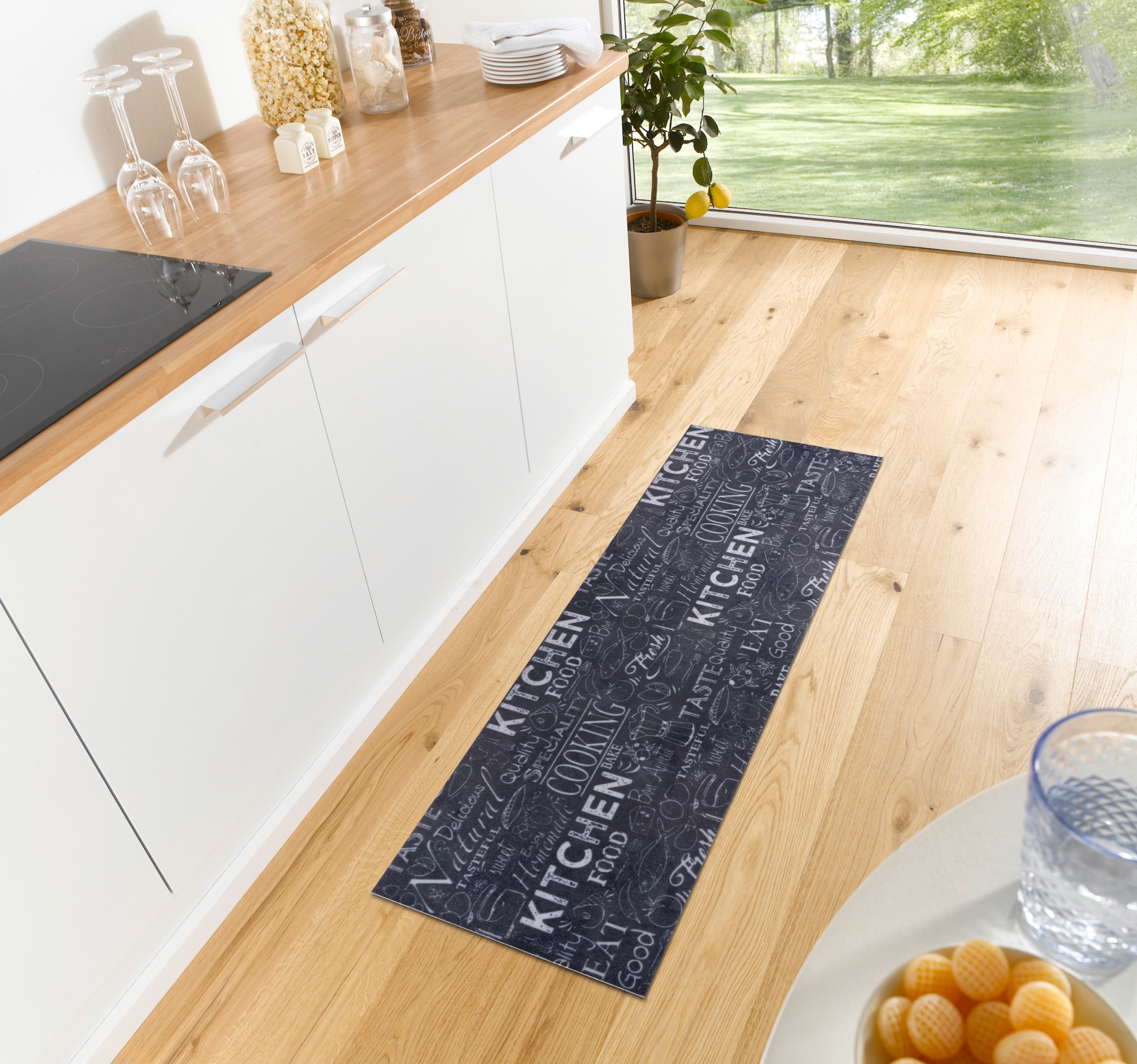 HANSE Home Küchenläufer »Wild Kitchen Board«, rechteckig, 3 mm Höhe, Läufer, Rutschfest, Küchenteppich, Küche, Teppich, Pflegeleicht, Flur