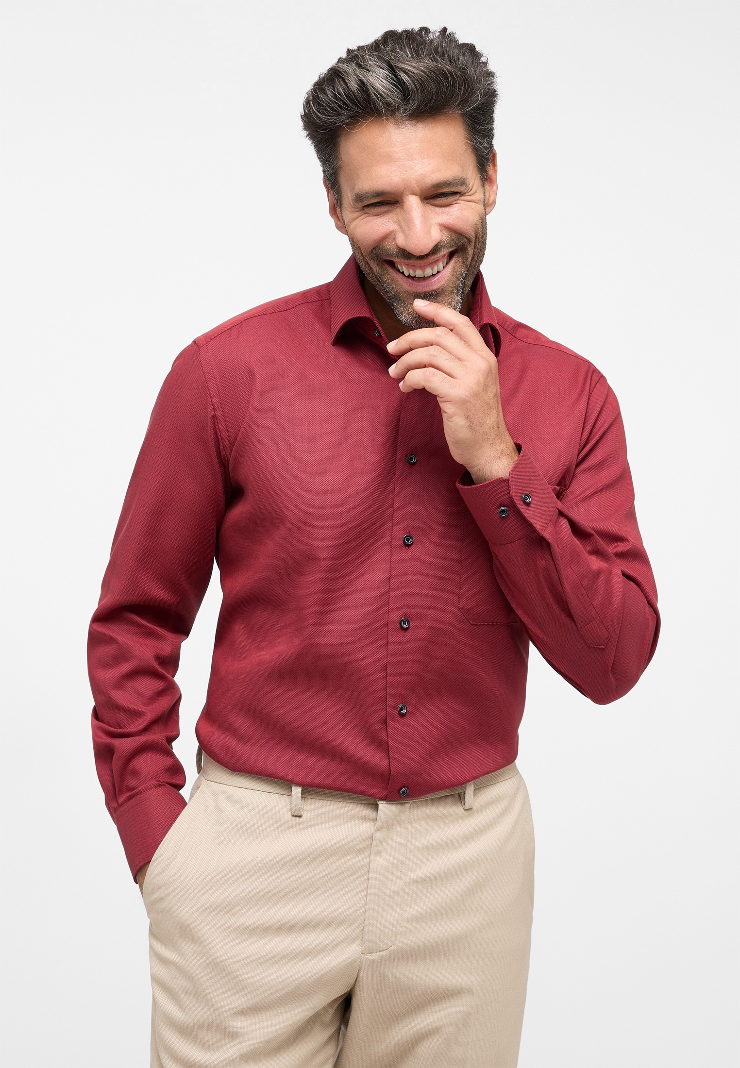 Eterna Langarmhemd »COMFORT FIT« NON IRON (bügelfrei)