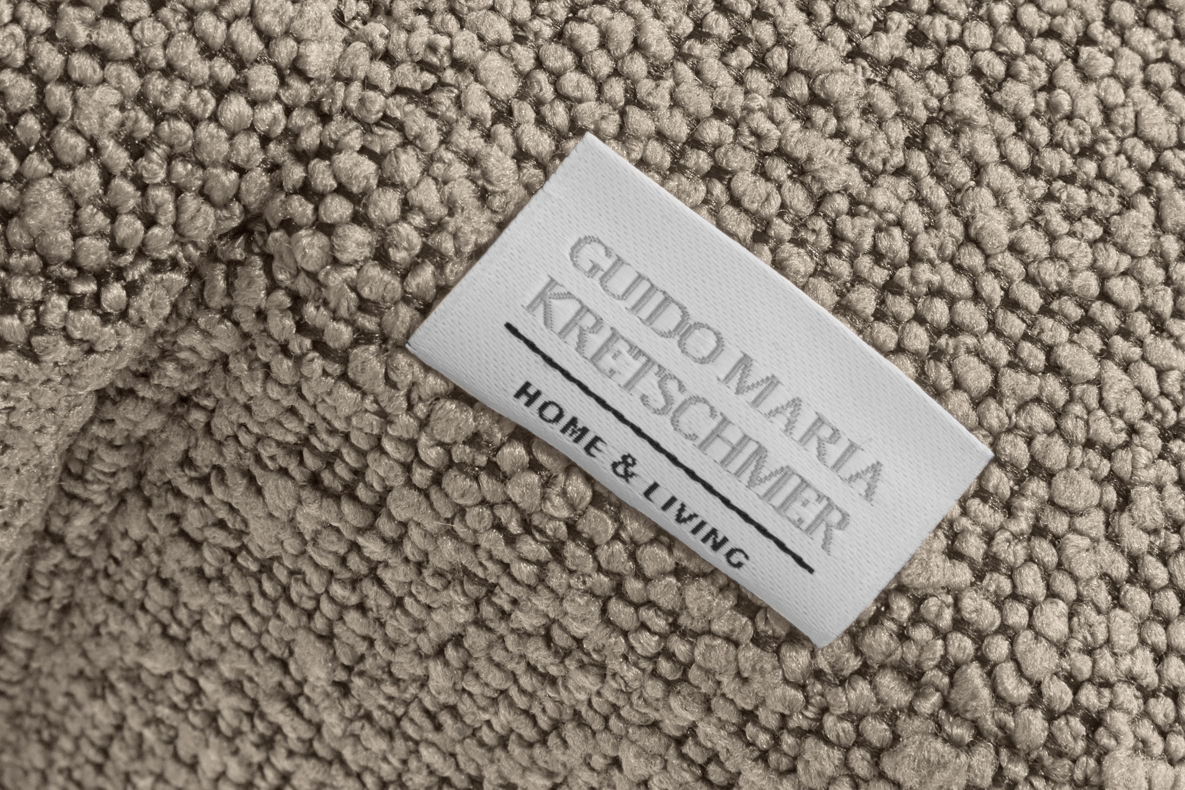 Guido Maria Kretschmer Home&Living Polsterhocker »Chamby New«, im Bouclé-Strukturbezug