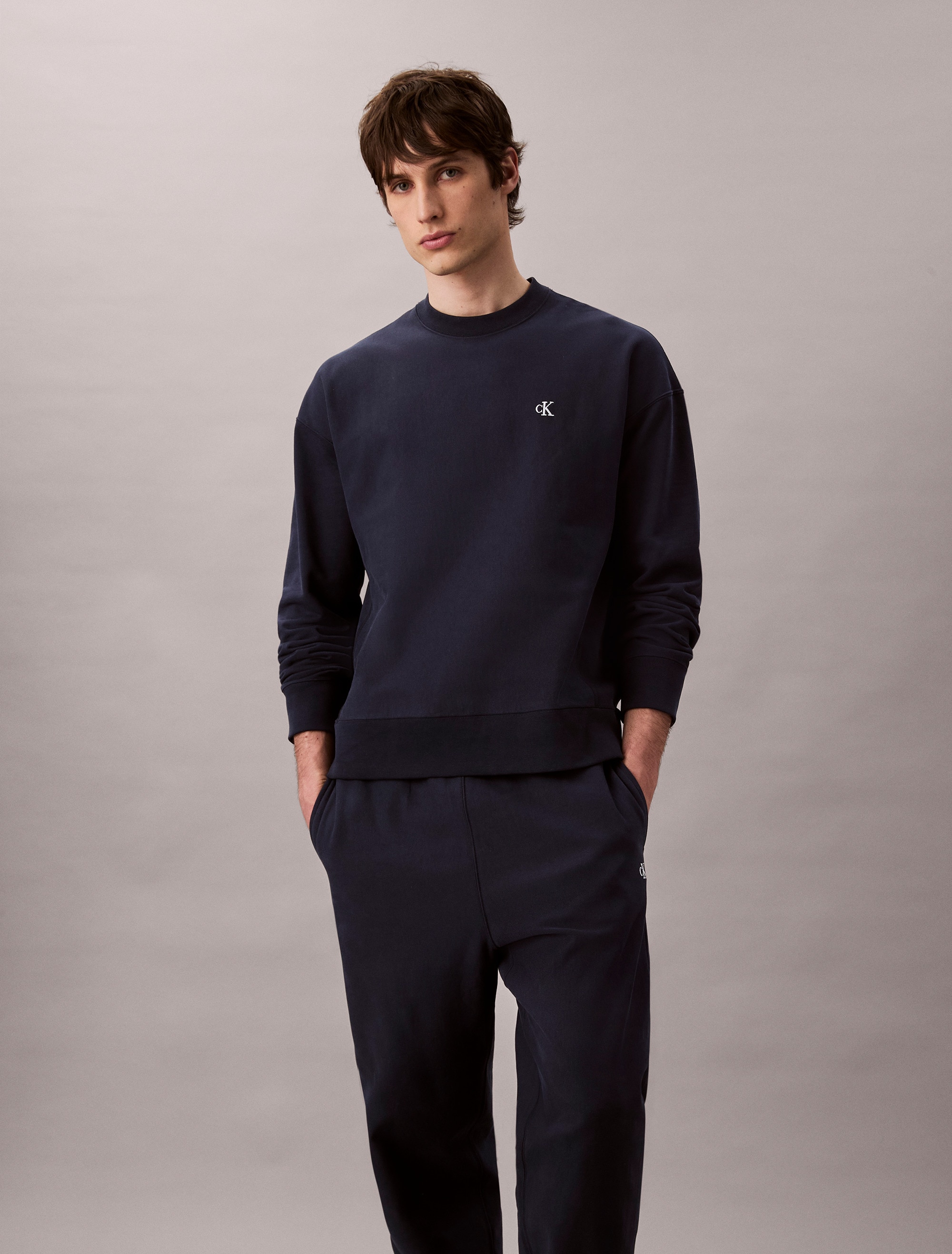 Calvin Klein Jeans Sweathose »PREMIUM TERRY MONOGRAM JOGGER«, Mit elastischem Bund