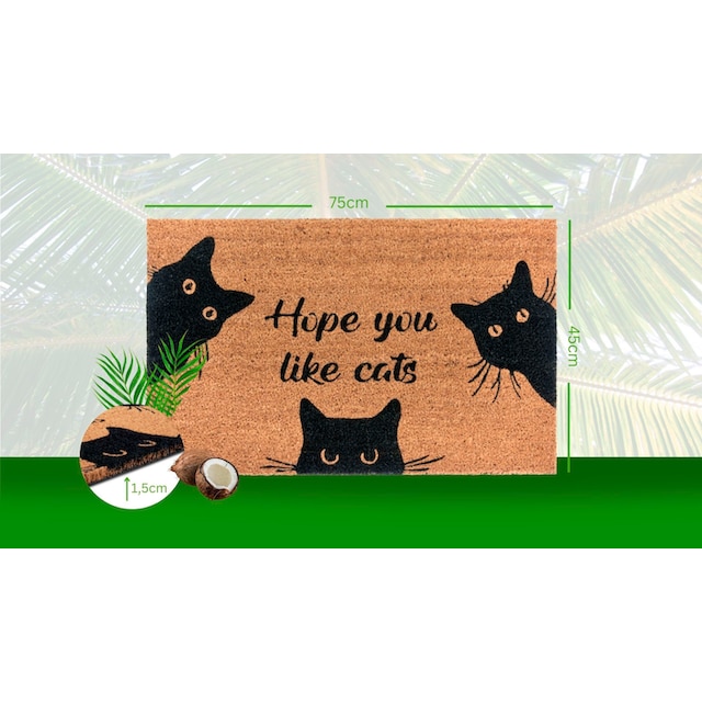 ❤ HANSE Home Fussmatte »Mix Mats Kokos Cat Fan«, rechteckig, Kokos,  Schmutzfangmatte, Outdoor, Rutschfest, Innen, Kokosmatte, Flur entdecken im  Jelmoli-Online Shop
