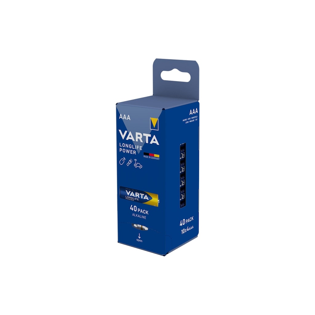 VARTA Batterie »Longlife Power AAA 4«