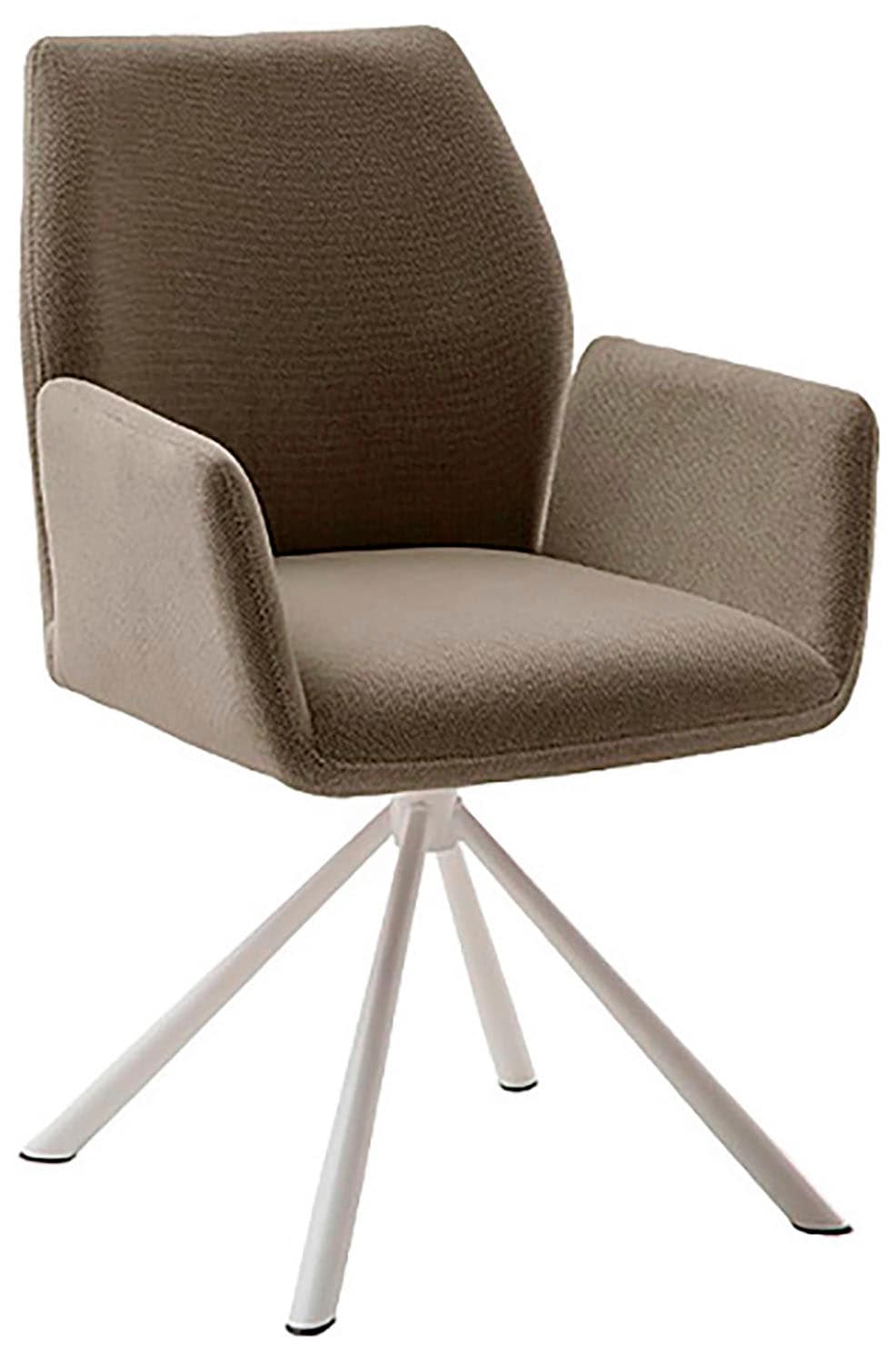 MCA furniture 4-Fussstuhl »BEVERLY«, (Set), 2 St., Chenilleoptik, Esszimmerstuhl,Chenilleoptik,360°drehbar,Sitzhöhe 49cm,belastbar 120kg