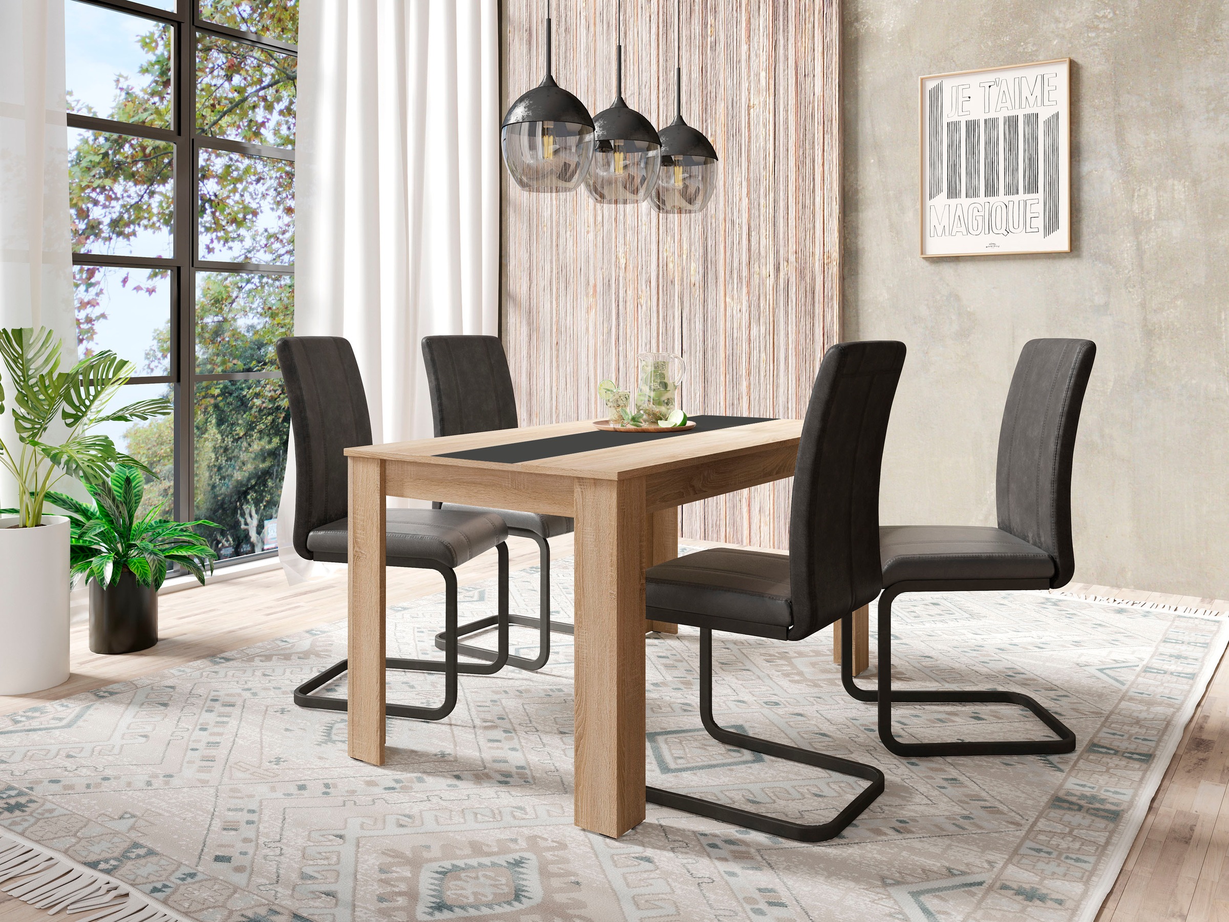 byLIVING Esstisch "Nori" Breite 120, 140 oder 160 cm, Mittelplatte wendbar