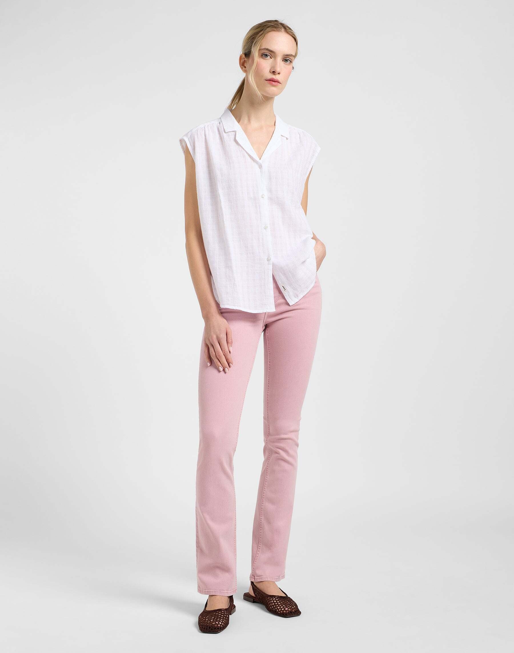 Lee® Kurzarmbluse »LEE Kurzarmhemd Cap Sleeve Shirt«