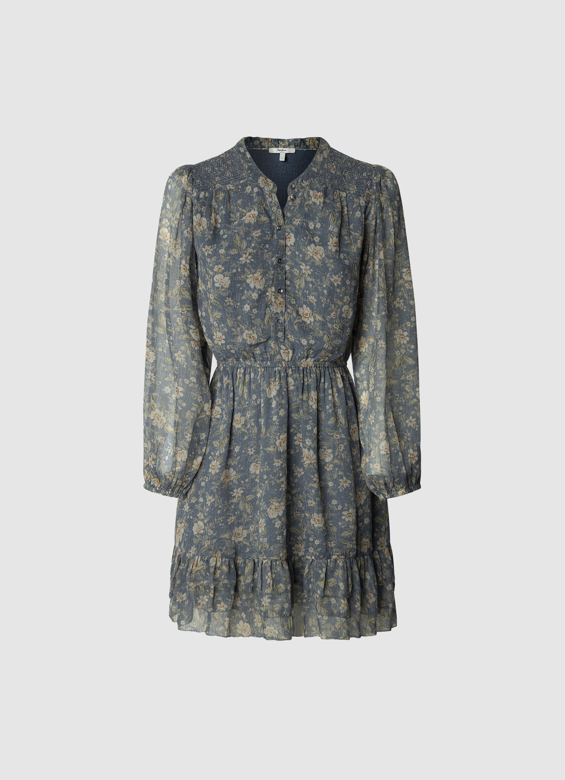 Pepe Jeans Blusenkleid »LONDYN DRESS«, tailliert, mit elastischem Bündchen