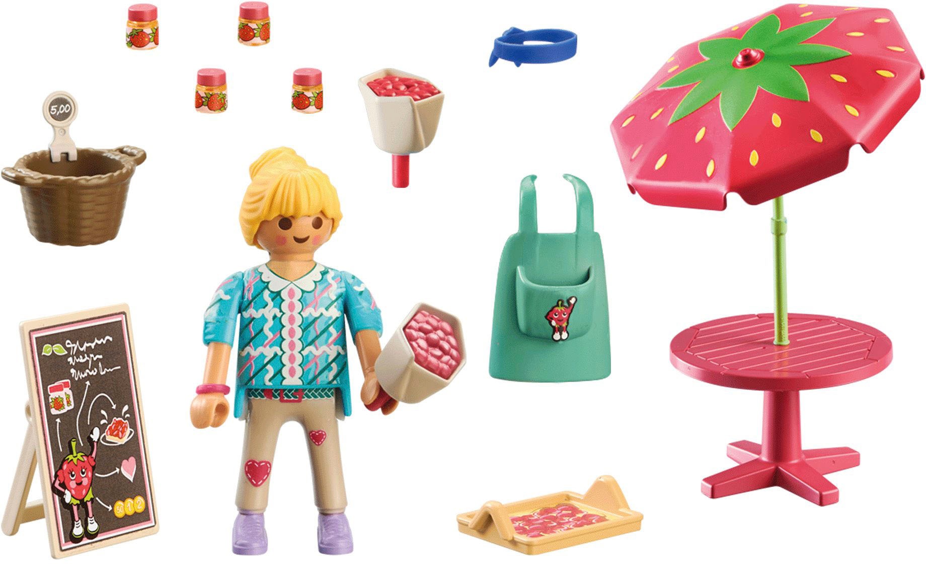 Playmobil® Konstruktions-Spielset »Marmeladenstand (71445), Country«, (26 St.), teilweise aus recyceltem Material; Made in Europe