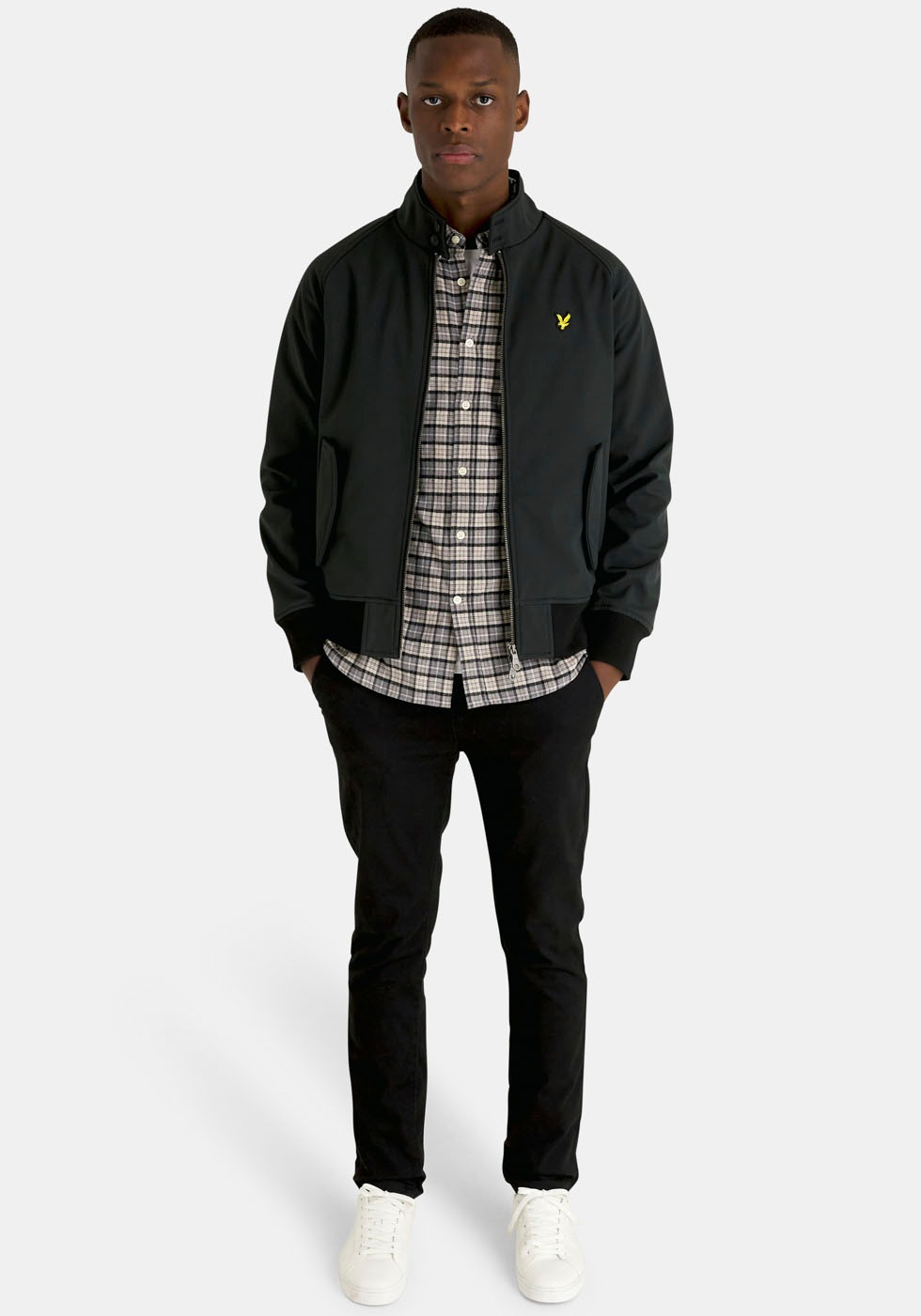 Lyle & Scott Langarmhemd, mit Logostickerei