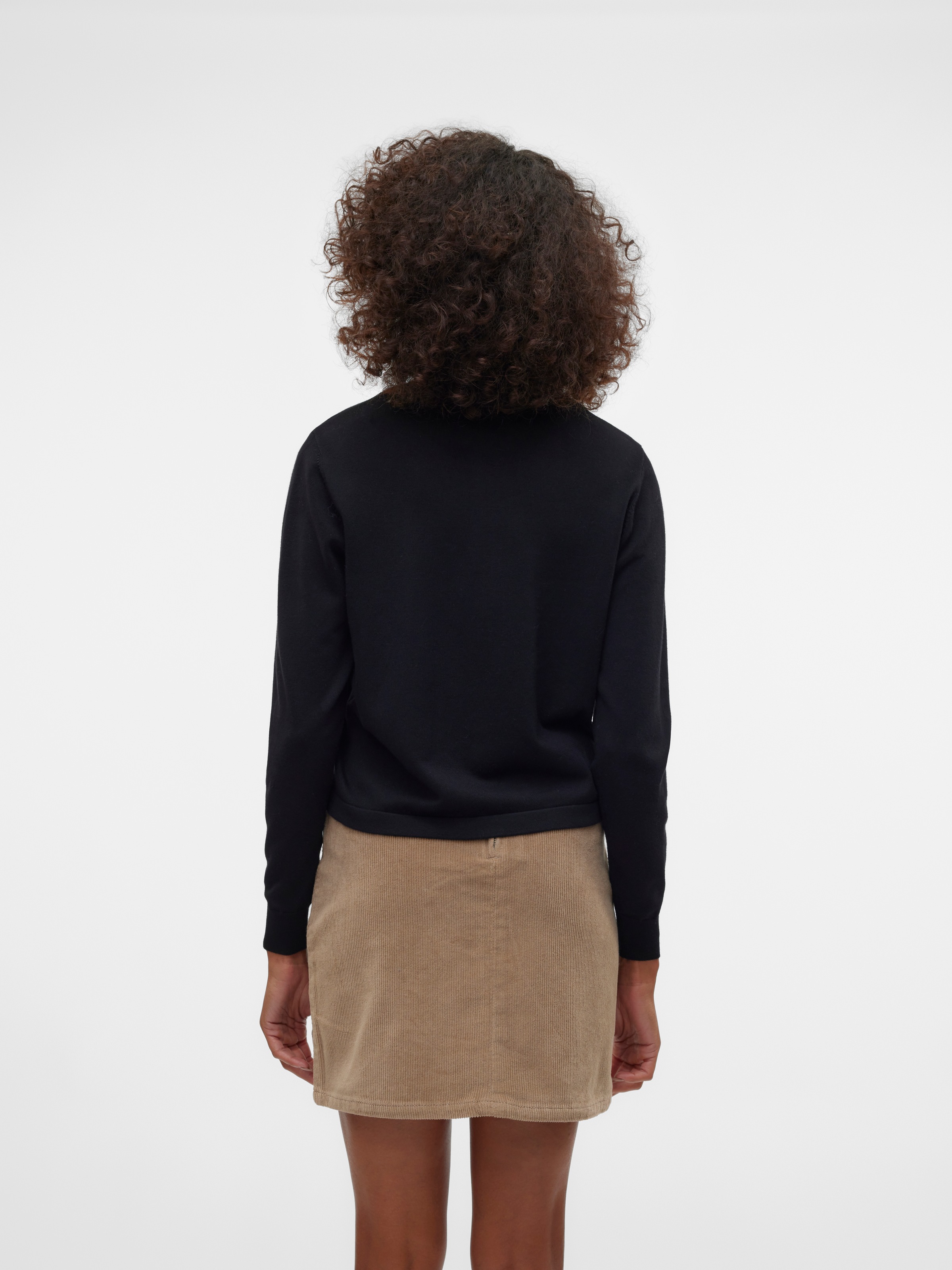 Vero Moda Strickpullover »VMSILJE LS O-NECK SHORT PULLOVER GA NOOS«