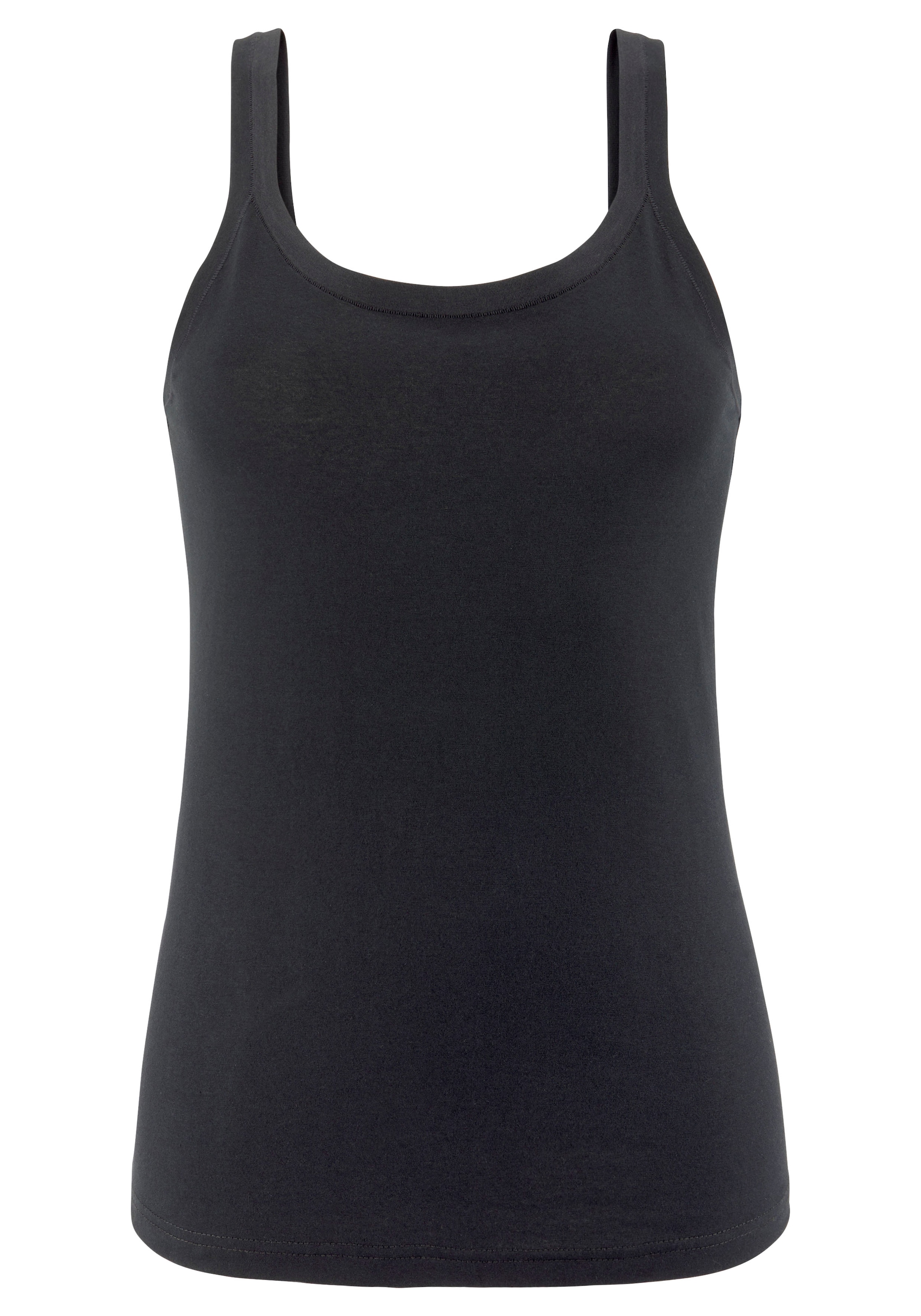 LASCANA Unterhemd, (Packung, 2 St.), "Perfect Basics" aus elastischer Baumwolle, Tanktop, Unterziehshirt