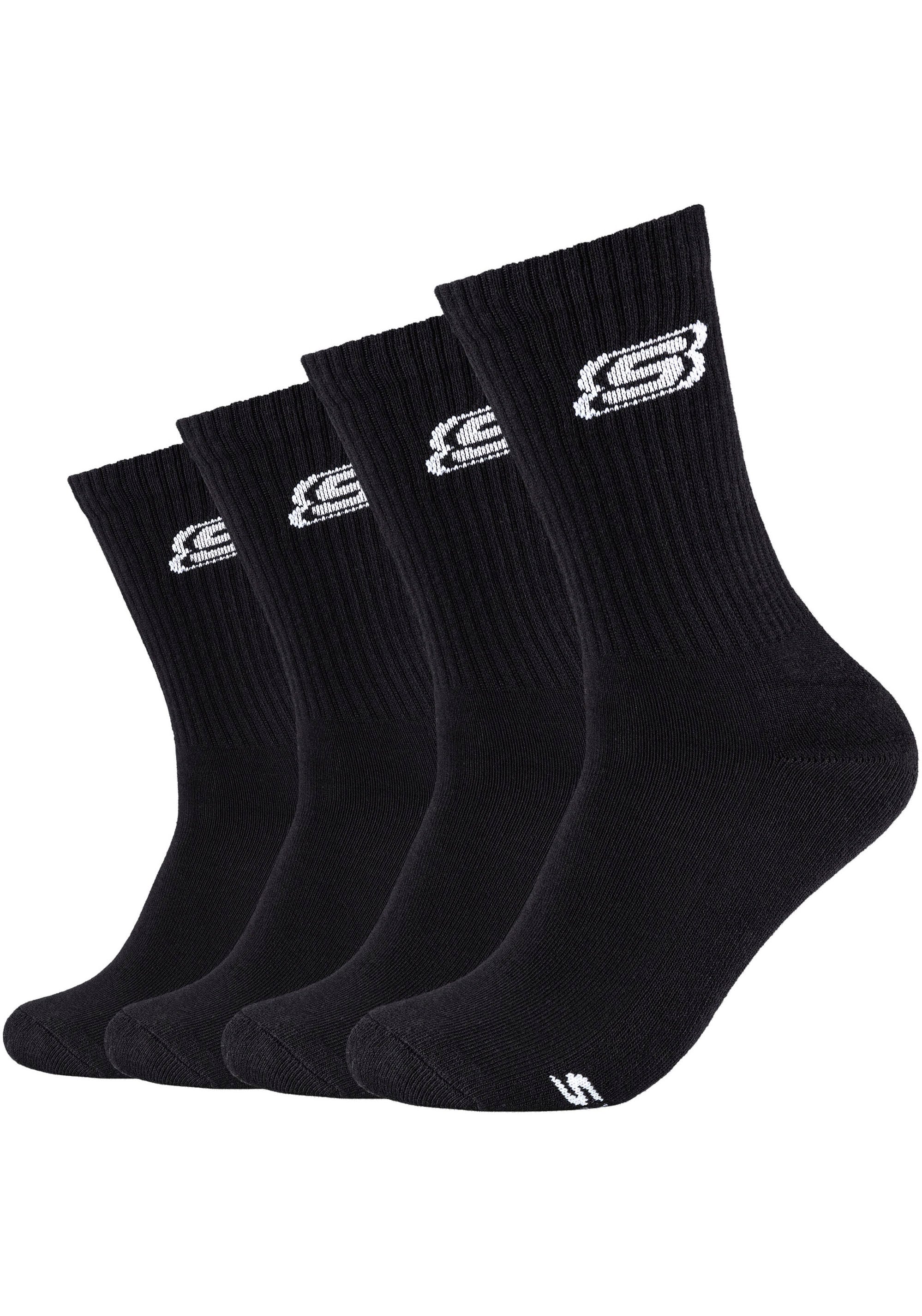 Skechers Socken, (Packung, 4er-Pack), mit verstärkter Ferse & Spitze für lange Haltbarkeit