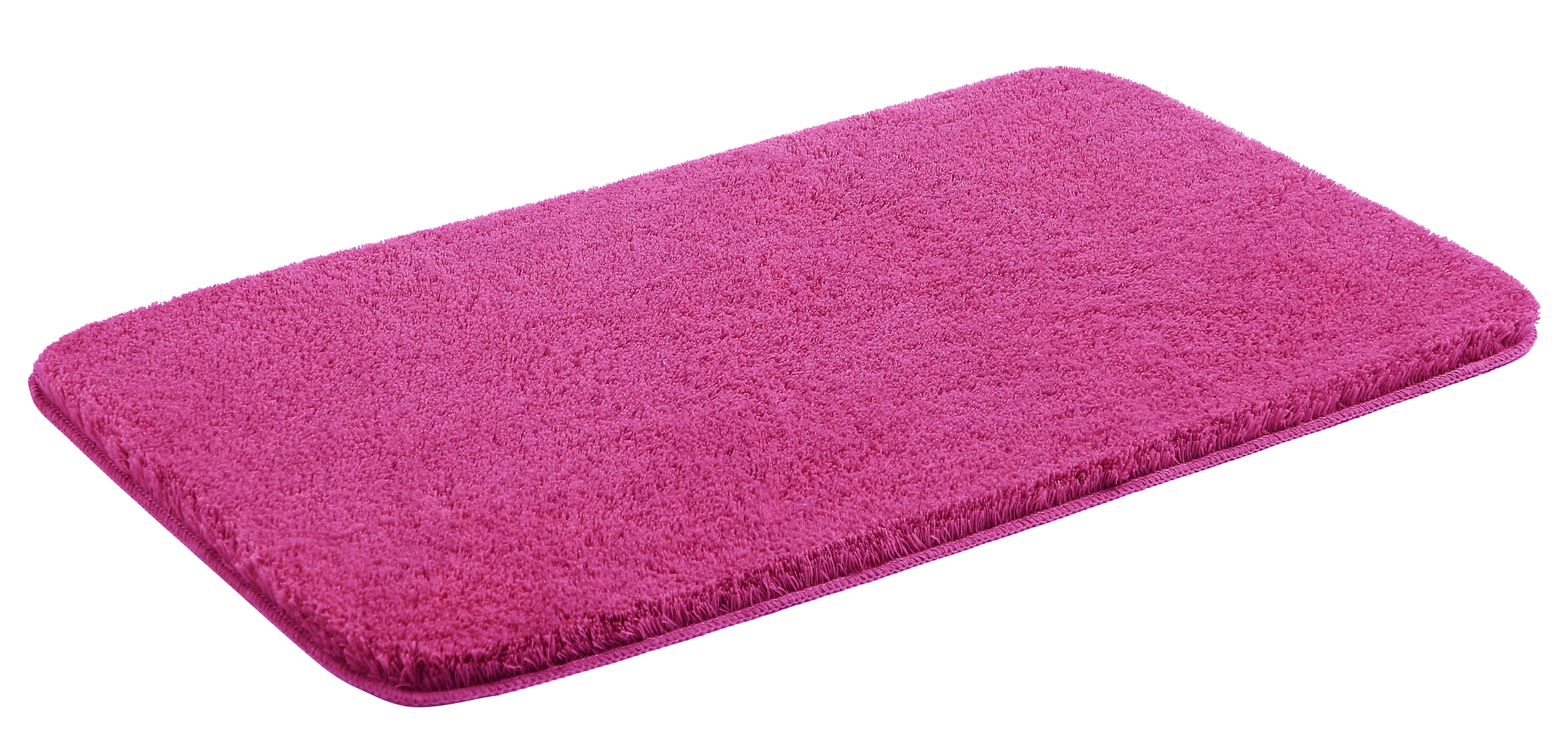 my home Badematte »Merida, Badvorleger, Badezimmer Teppich«, rutschhemmend beschichtet, fussbodenheizungsgeeignet-schnell trocknend-strapazierfähig, Badteppich, Uni Farben, rechteckig, rund & als 2-tlg. Set erhältlich
