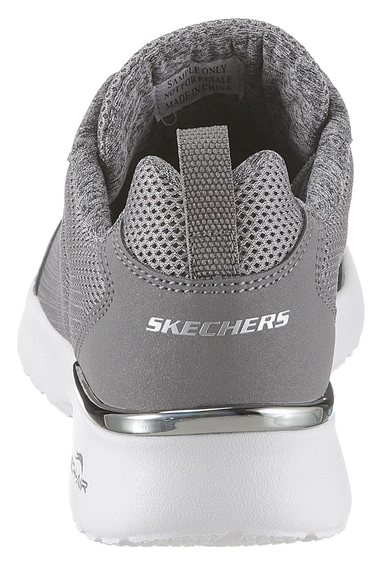 Skechers Sneaker »Skech-Air Dynamight - Fast Brake«, Metallic-Element an der Ferse, Freizeitschuh, Halbschuh, Schnürschuh