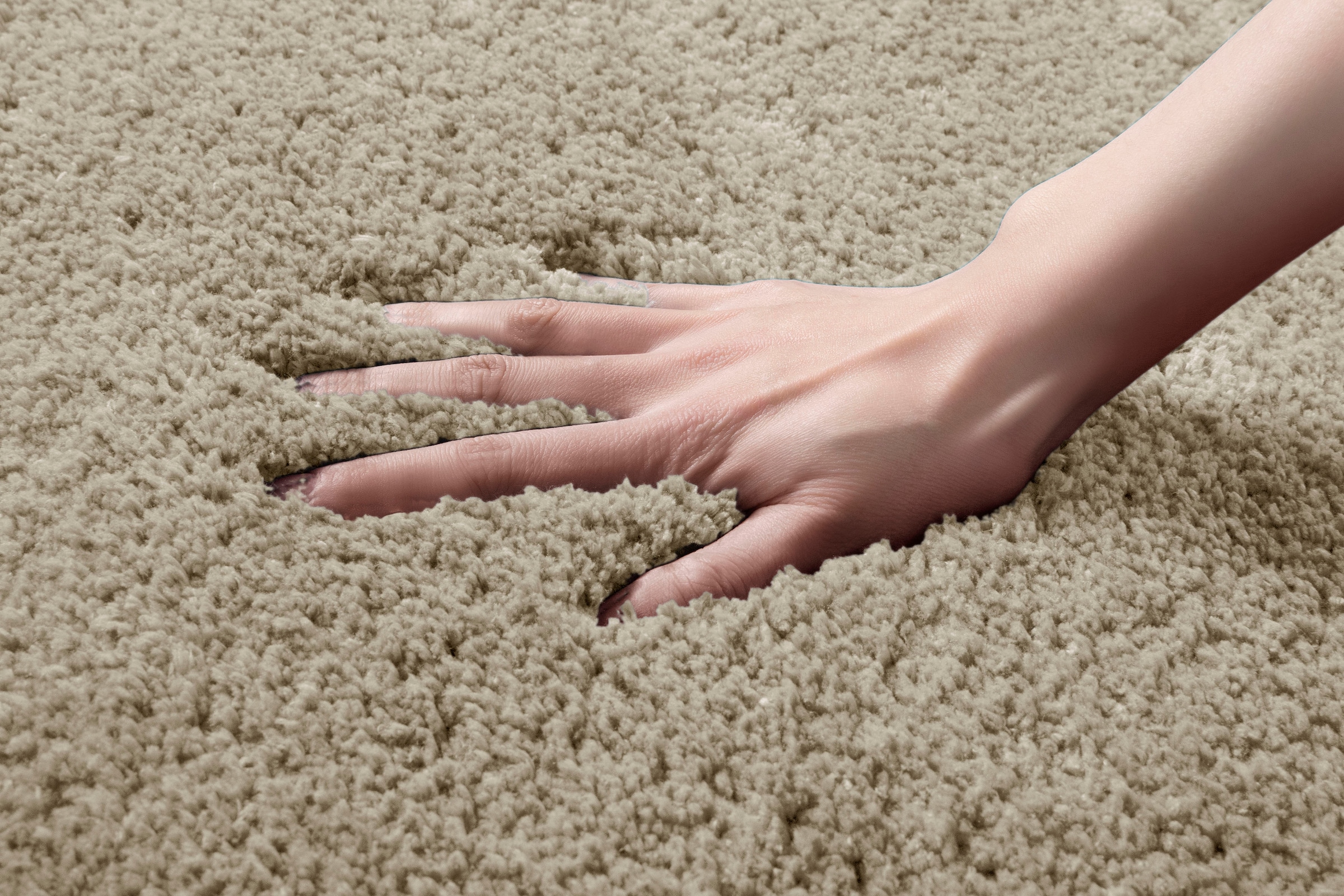 my home Badematte »Sanremo, Badvorleger, Badezimmer Teppich, sehr weich«, rutschhemmend beschichtet, fussbodenheizungsgeeignet-schnell trocknend, Badteppich, unifarben, rechteckig, rund & als 3-tlg. Set erhältlich