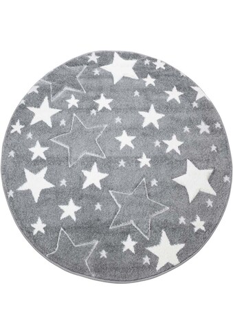 Carpet City Kinderteppich »Bueno Kids 1325«, rund, 13 mm Höhe, Sterne,... kaufen