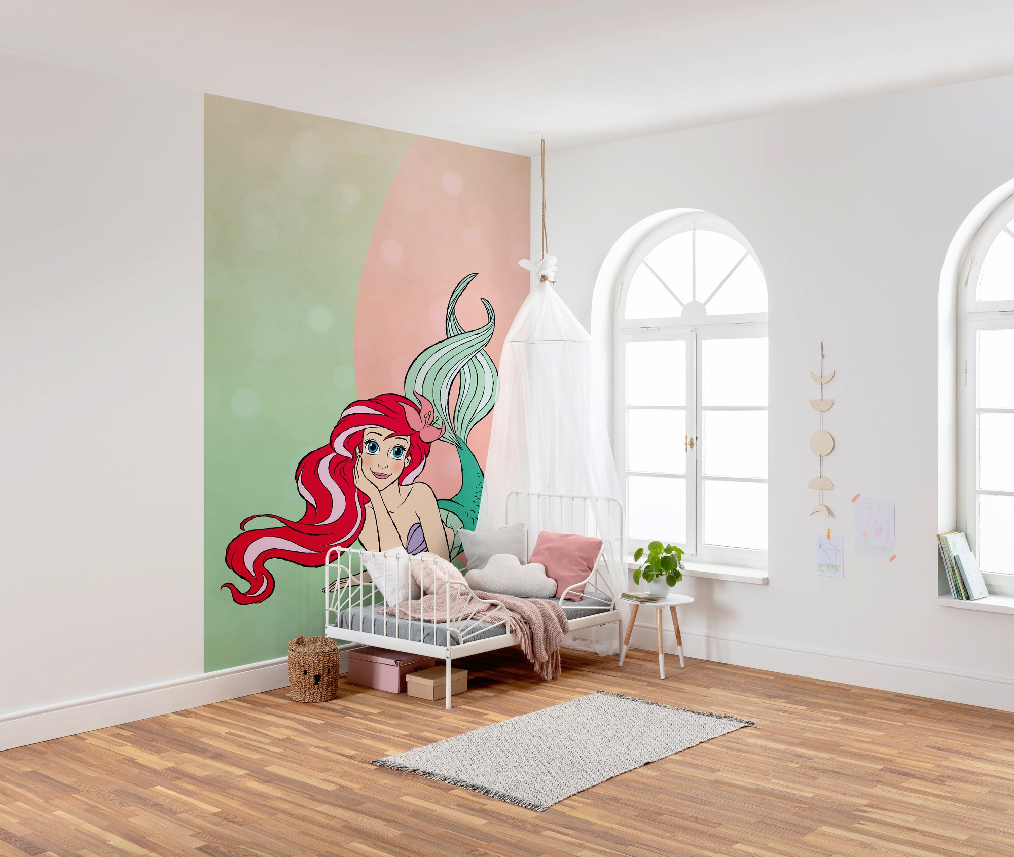 Komar Vliestapete »Digitaldruck Vlies - Ariel Pastell - Grösse 200 x 280 cm«, bedruckt, Kinderzimmer