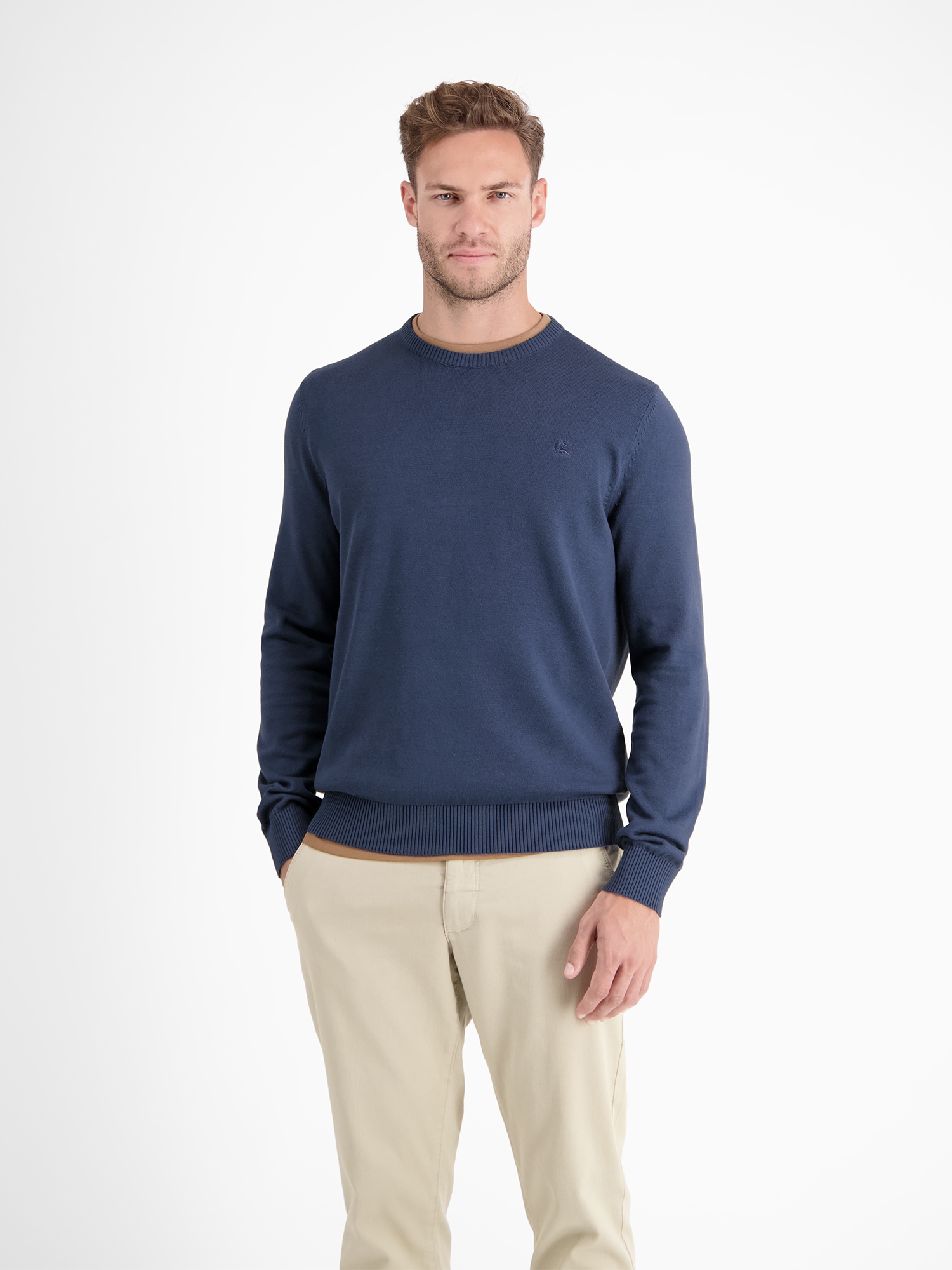 LERROS Strickpullover »LERROS Crewneck Strickpullover«