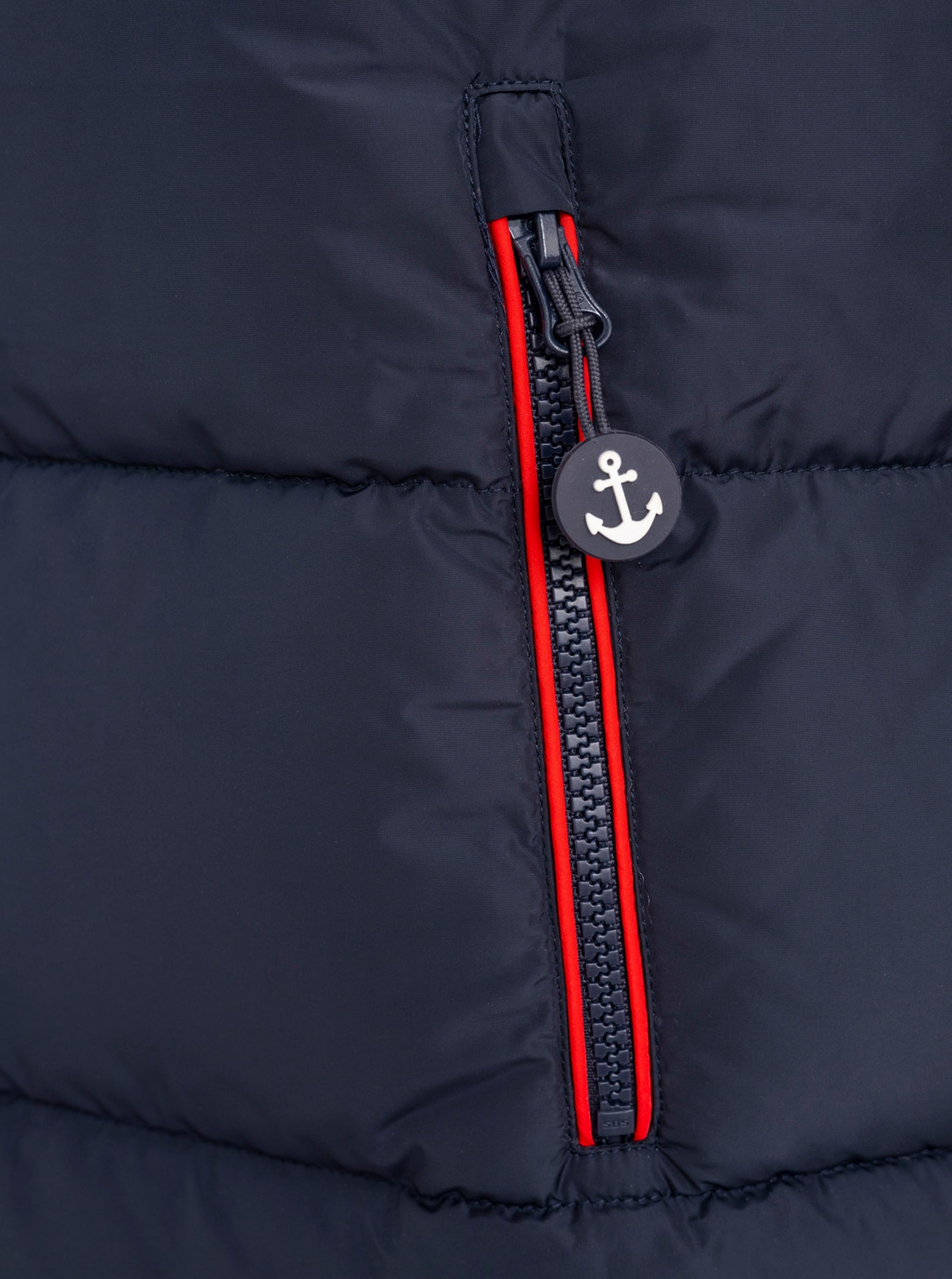 Zwillingsherz Steppmantel »"Anker Liebe"«, martimen Details, mit Kapuze und Taschen