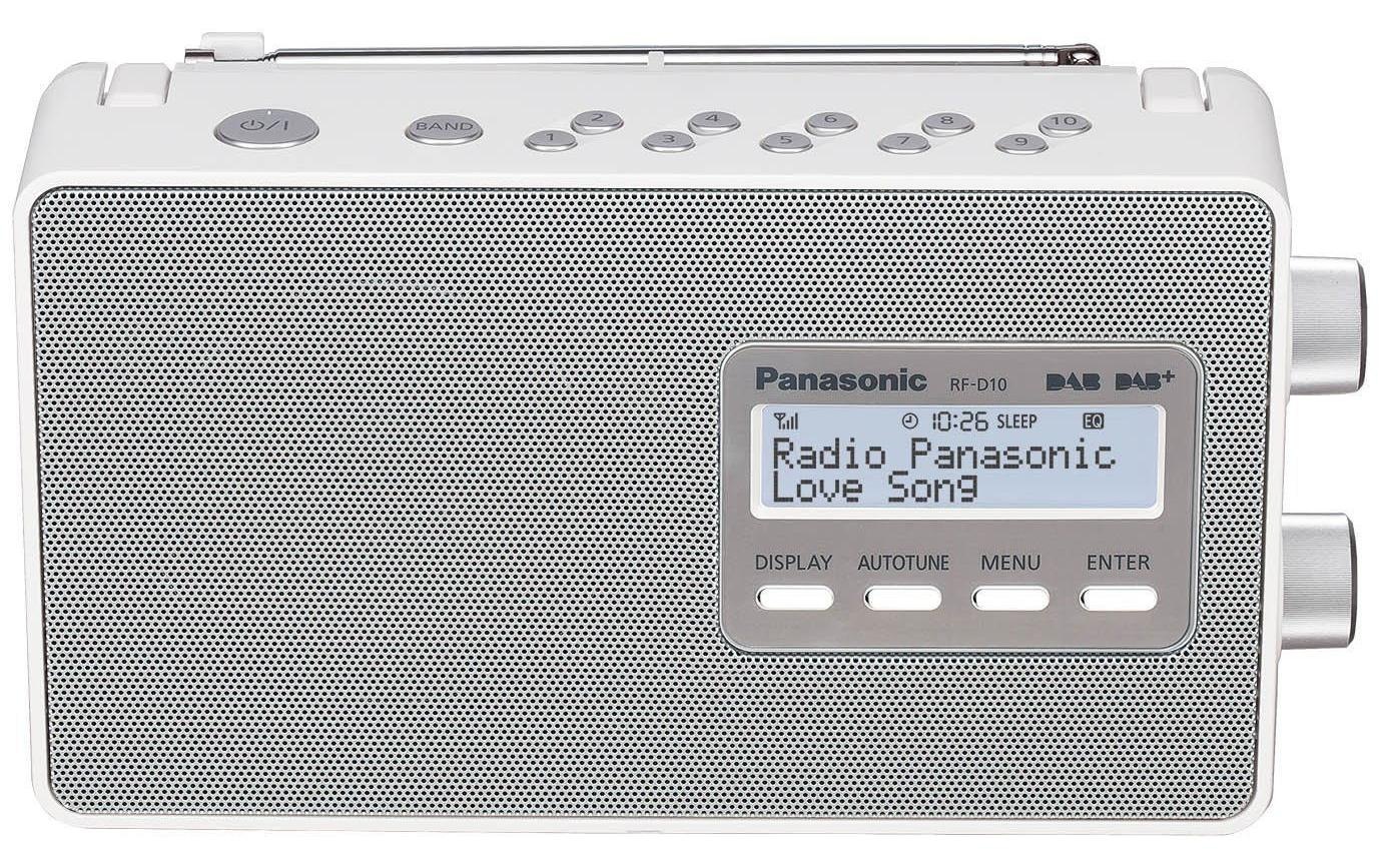 Panasonic Digitalradio (DAB+) »RF-D10EG-W Weiss«, (CD Digitalradio (DAB+)-FM-Tuner)