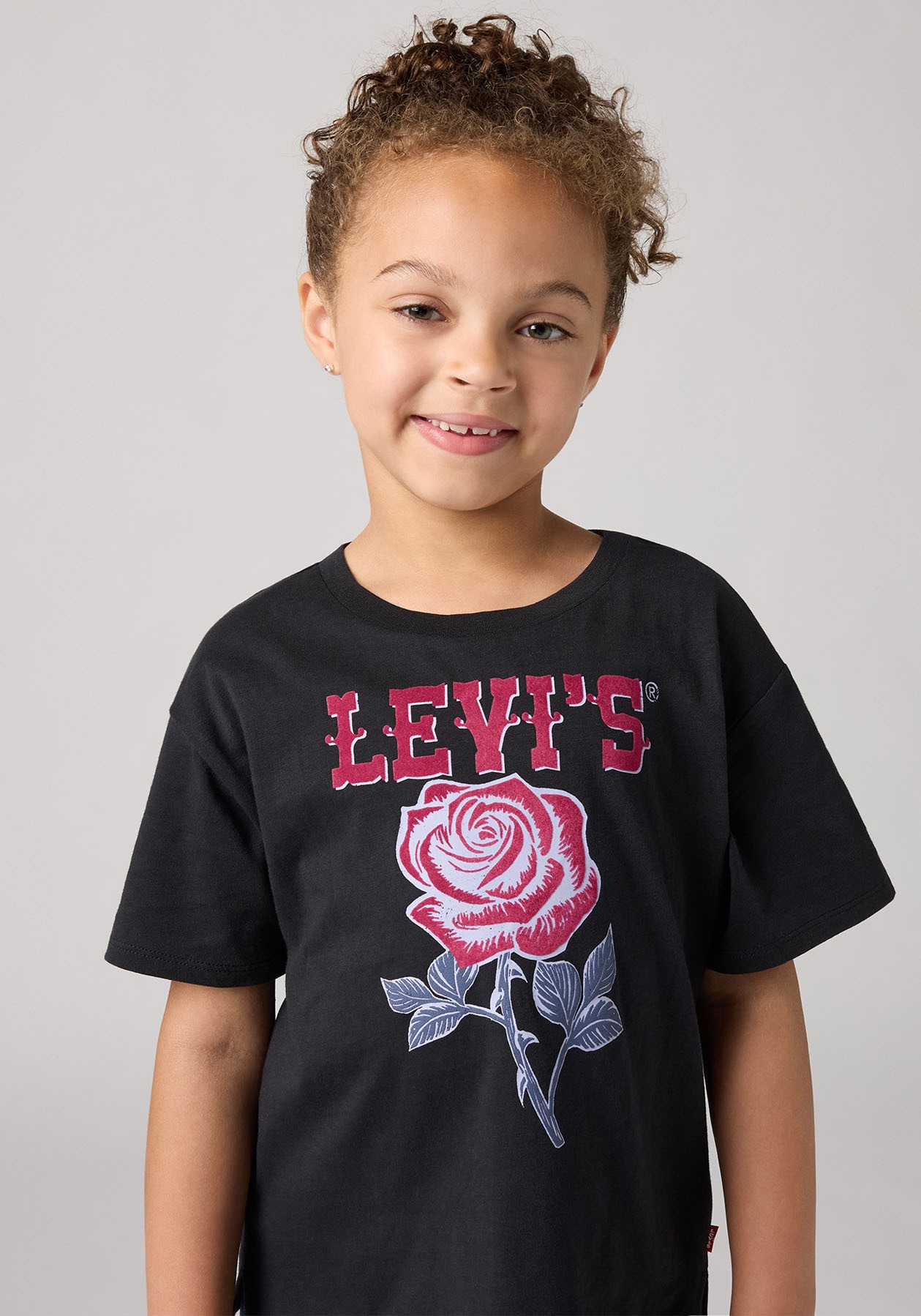 Levi's® Kids T-Shirt »LVG OVERSIZED WESTERN ROSES TEE«, mit grossem Print "Rose", for Girls