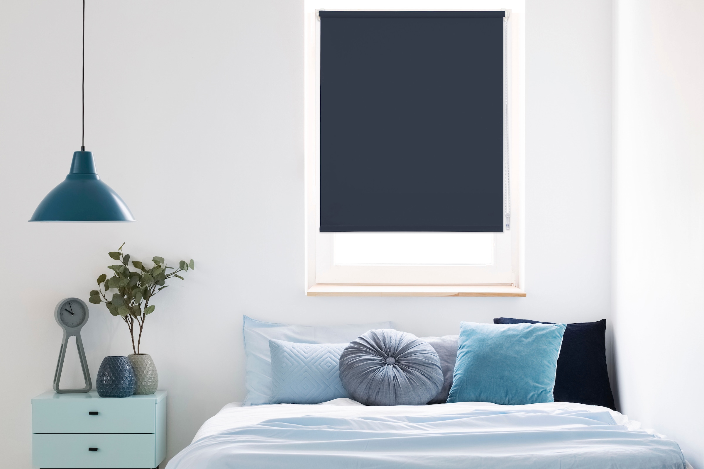 mydeco Seitenzugrollo »Win«, Lichtschutz, ohne Bohren, freihängend, bis Breite 120cm