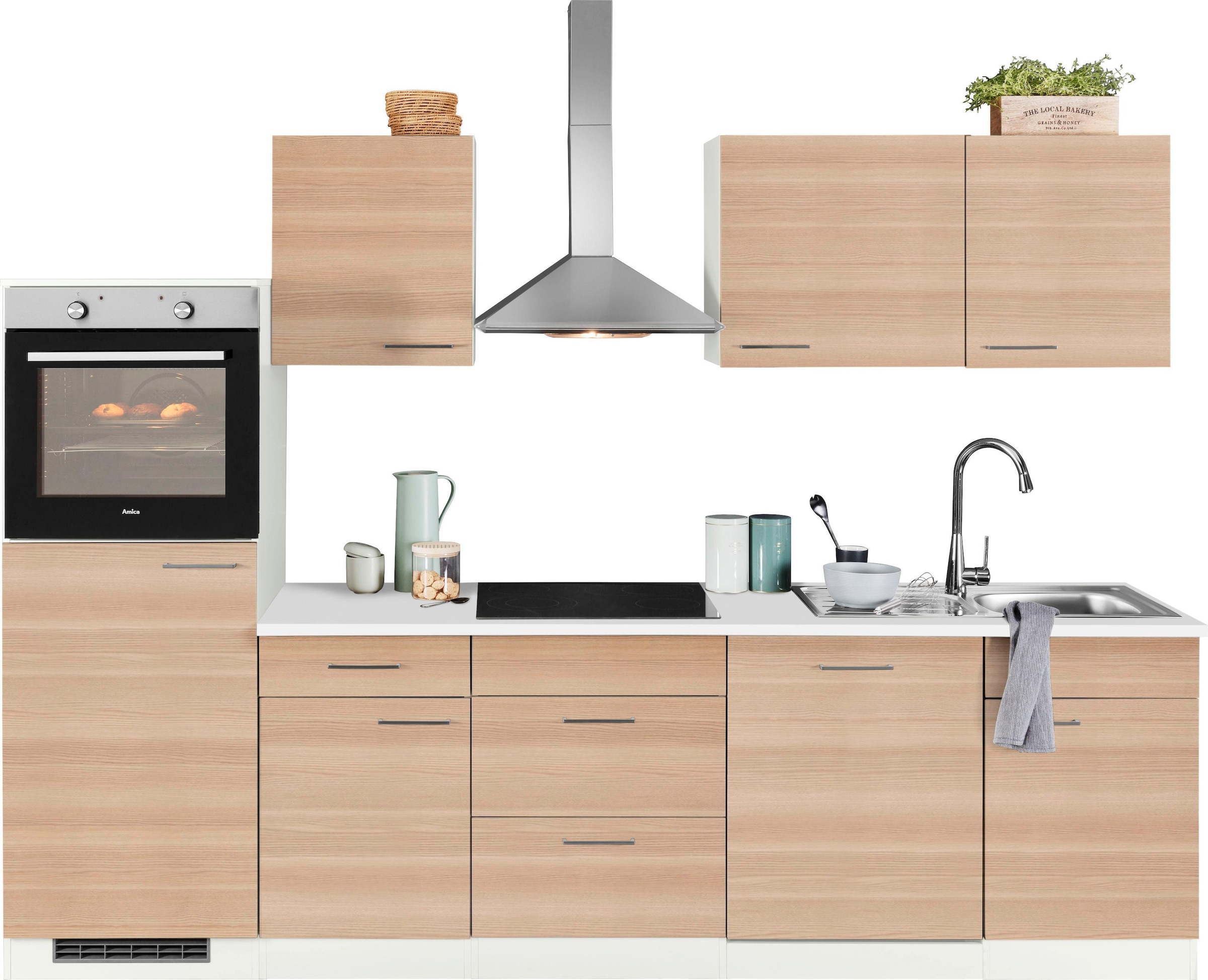wiho ordern ❤ Küchenzeile Shop E-Geräte, im Breite »Zell«, Küchen Jelmoli-Online 280 cm ohne