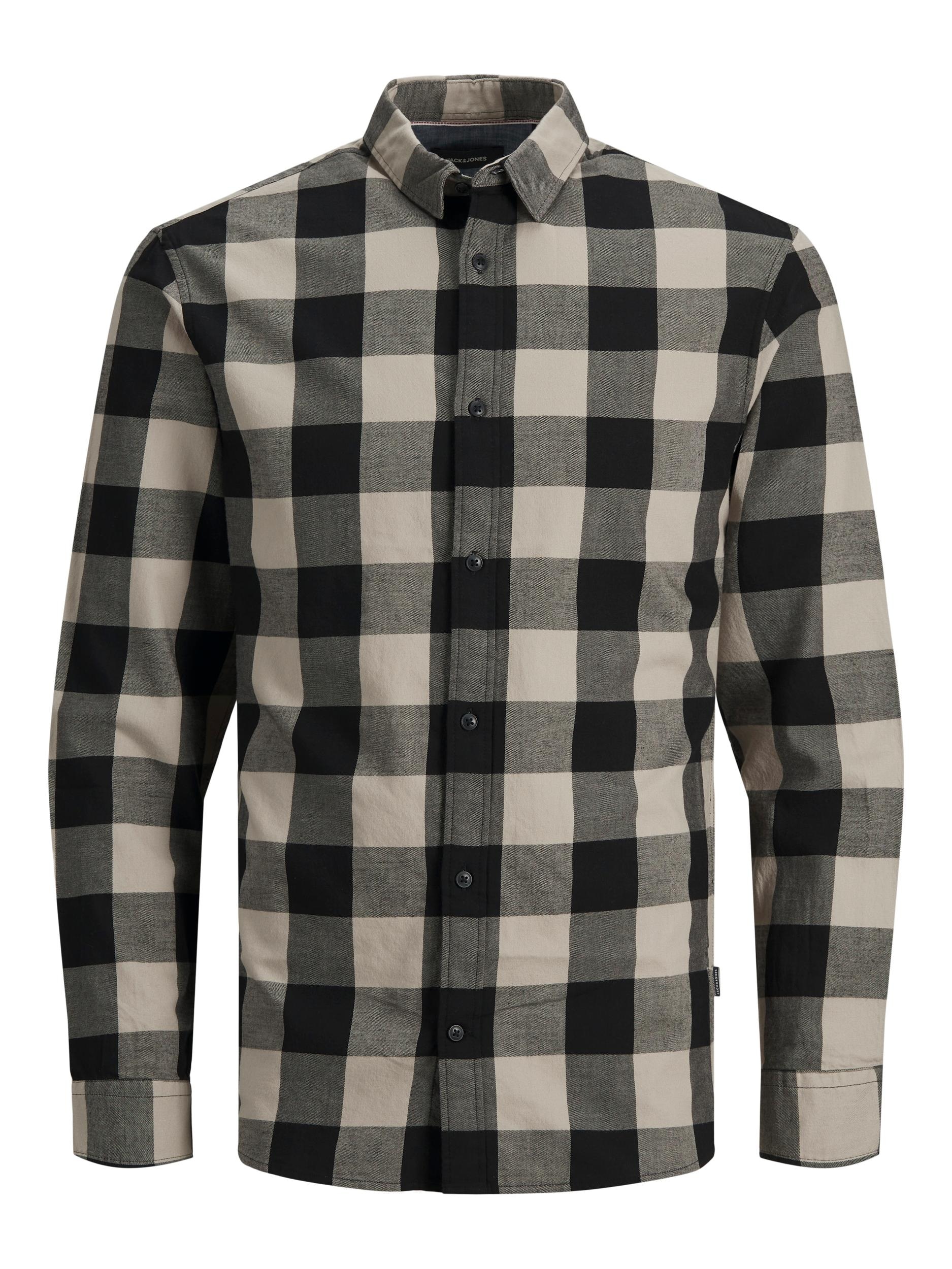 Jack & Jones Langarmhemd »JJEGINGHAM TWILL SHIRT L/S NOOS«