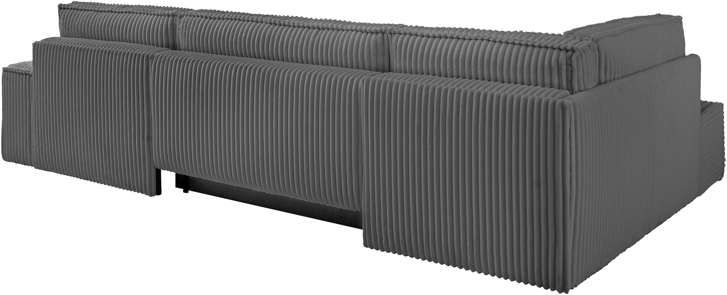 andas Wohnlandschaft »FINNLEY U-Form XXL 329 cm, Schlafsofa, Schlaffunktion m. Bettkasten«, (194/139 cm), Bouclé, Struktur und Cord