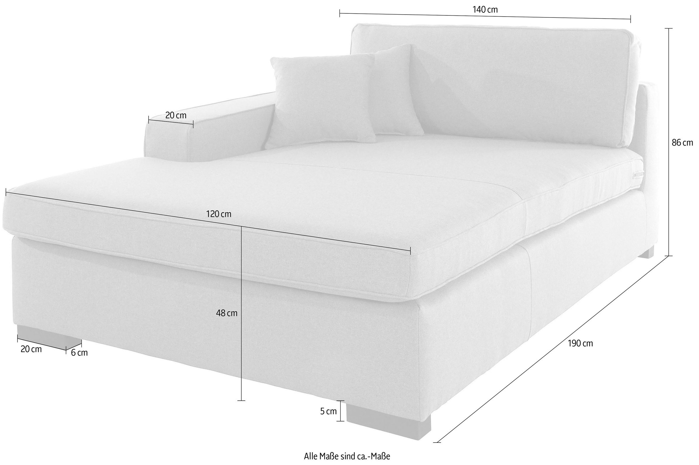 Guido Maria Kretschmer Home&Living Sofaelement »Skara XXL«, Modul XXL - zum eigenen Zusammenstellen, Armlehne links/rechts wählbar