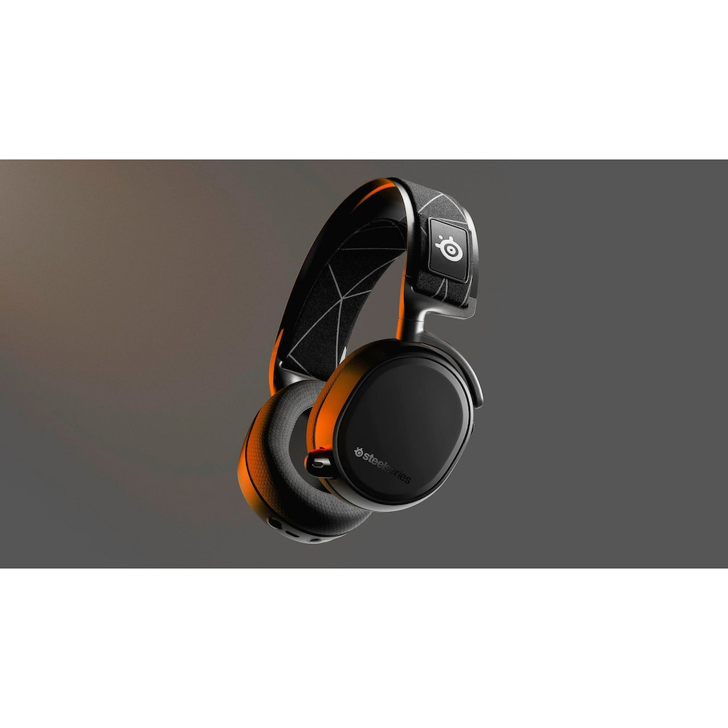 SteelSeries Gaming-Headset »Arctis 9 + Game Pass für PC«, A2DP Bluetooth-HFP-HSP-WLAN (WiFi), Rauschunterdrückung-Freisprechfunktion-integrierte Steuerung für Anrufe und Musik