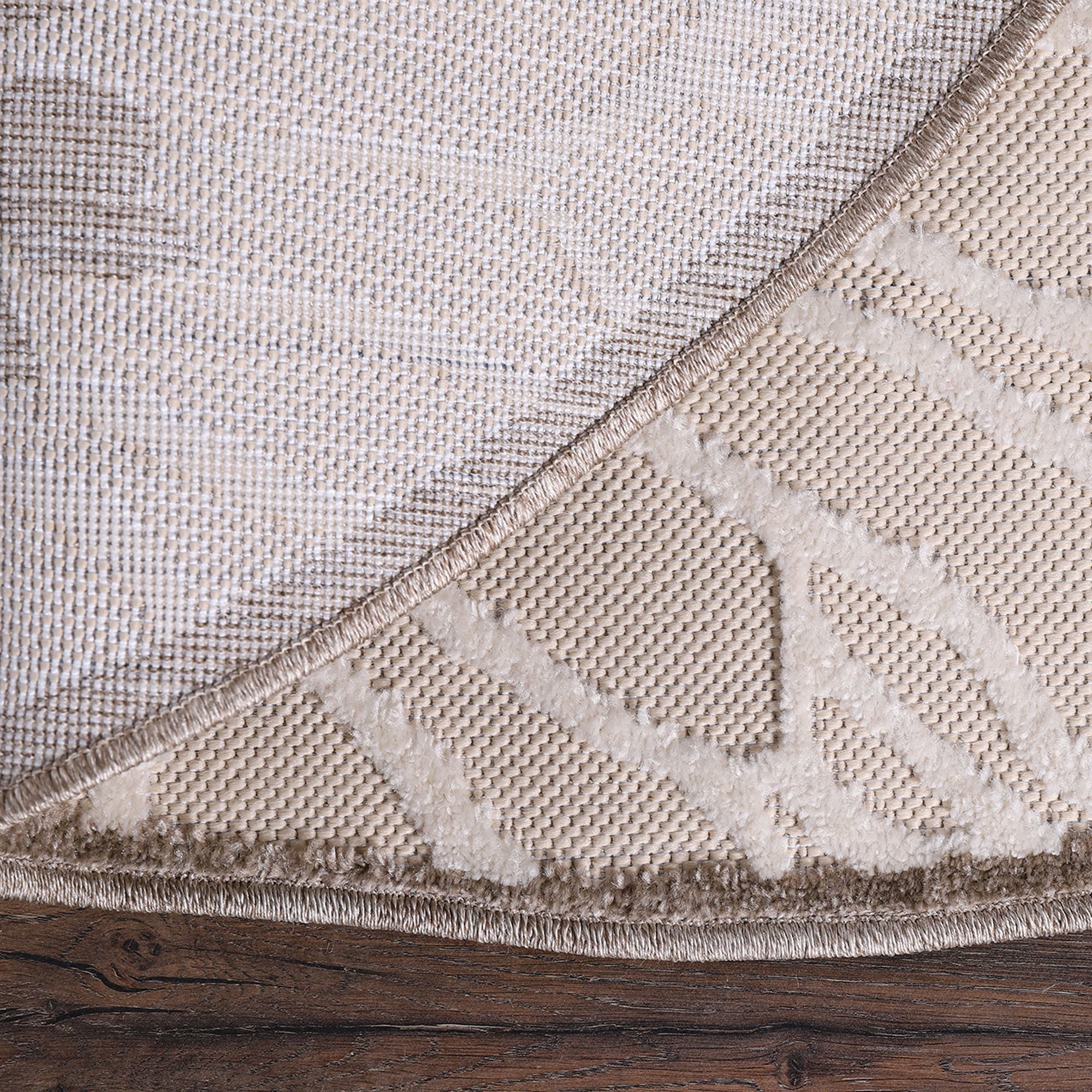 Sanat Teppich »Floral 2 Outdoor«, rund, 6 mm Höhe, In- und Outdoor geeignet, florales Design, Balkon, Terasse