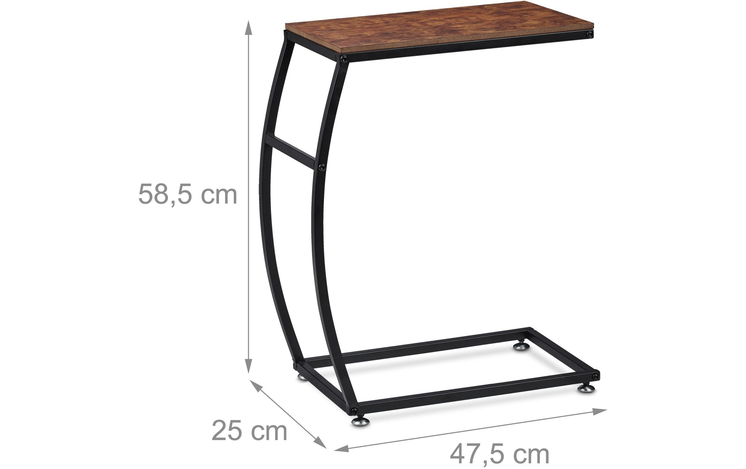 relaxdays Beistelltisch "Industrial 47.5 cm x 58.5 cm"