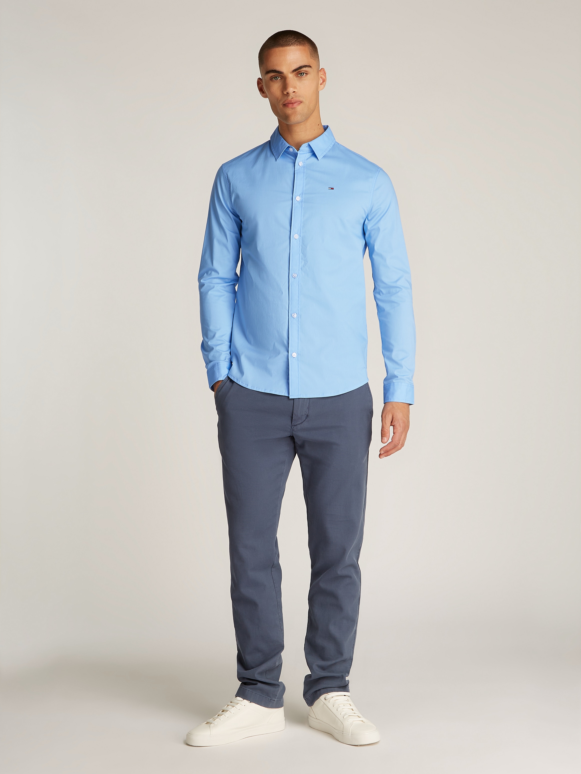 Tommy Jeans Langarmhemd »Sabim Stretch Hemd Shirt«, Stretch Hemd, Premium, Slim Fit, mit Elasthan