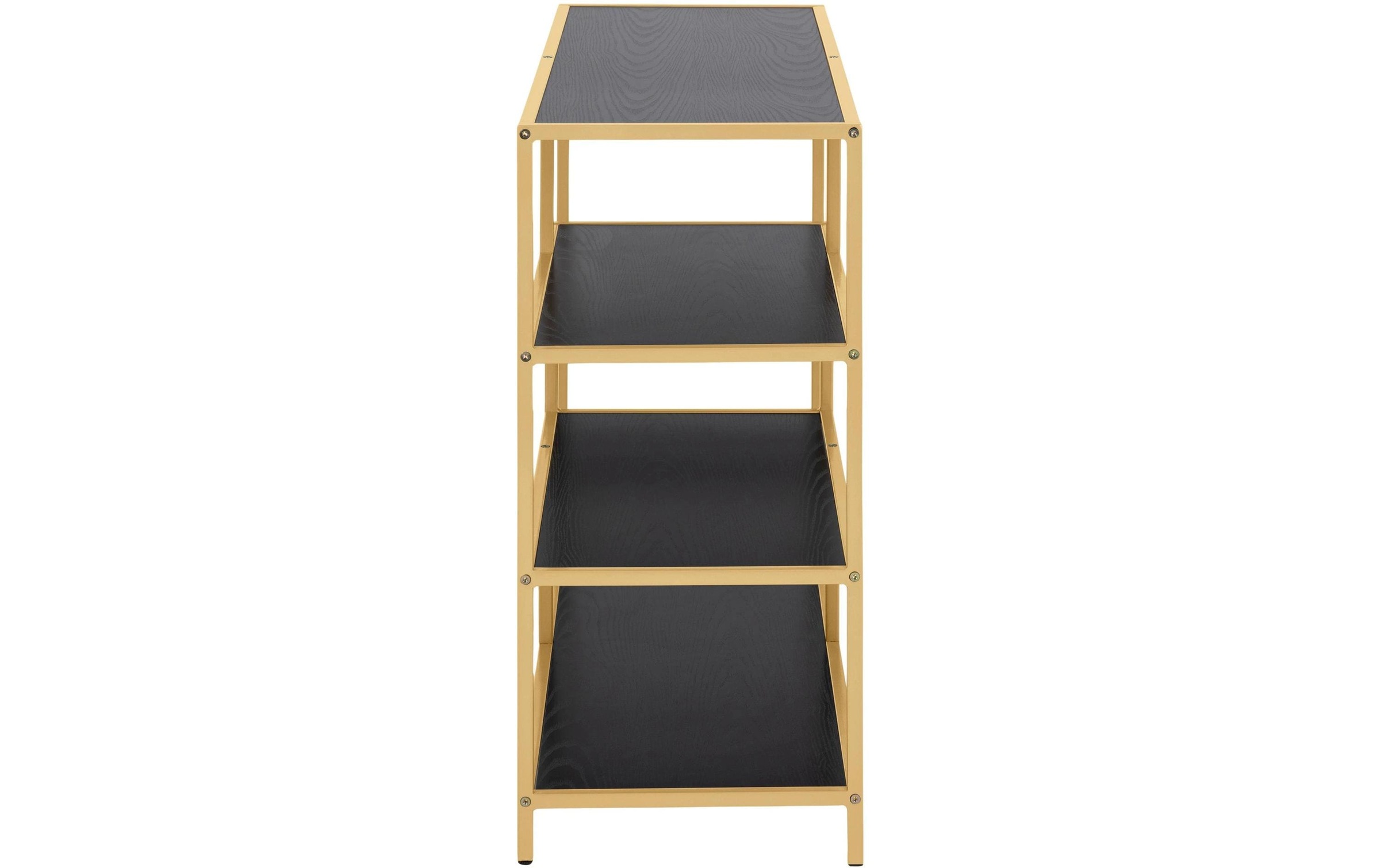 AC Design Regal »Seaford 114 x 35 x 78 cm, Goldfarben/Schwarz